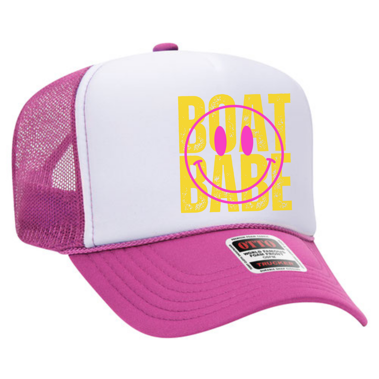 Boat Babe Trucker – Hot Pink Summer Snapback