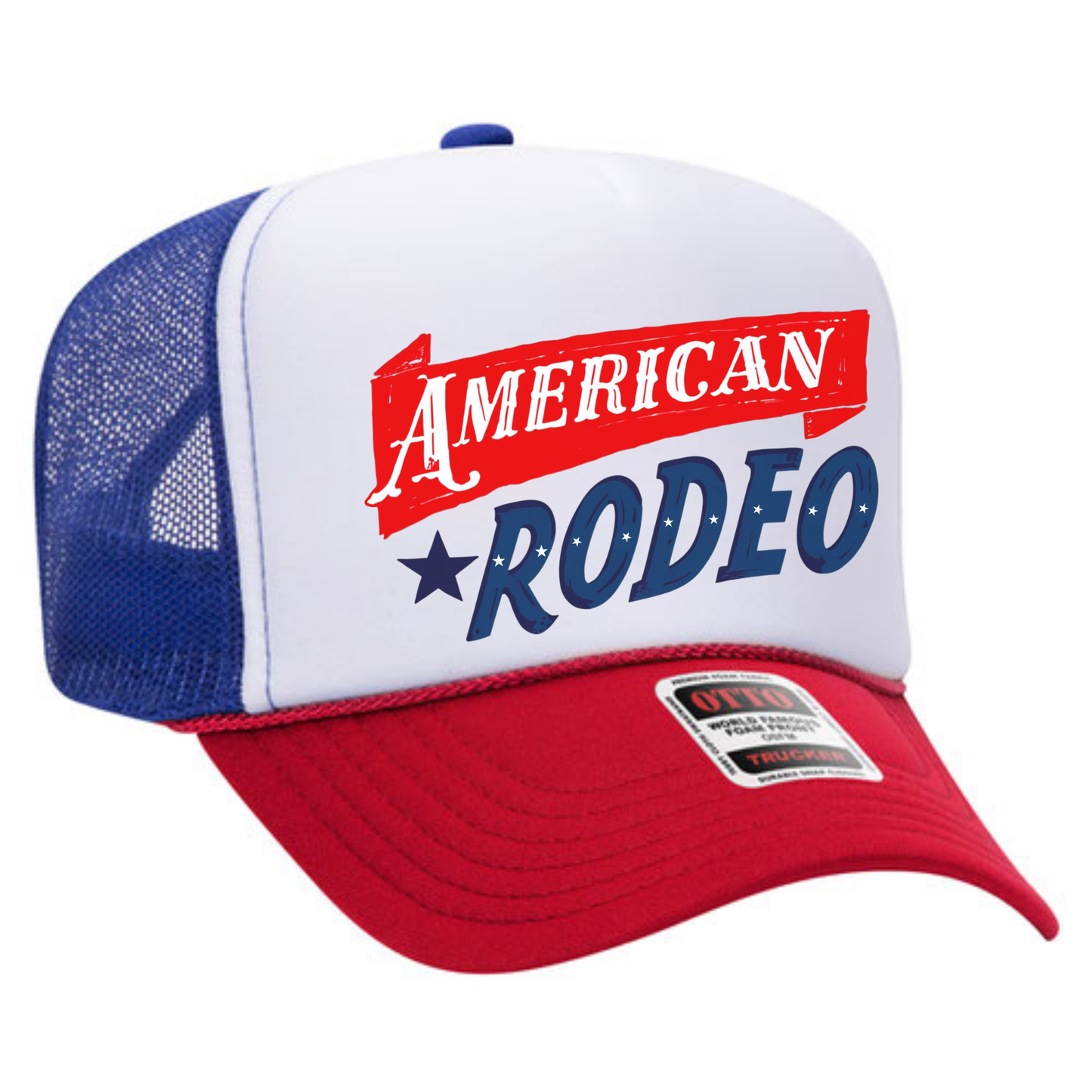 American Rodeo Trucker Hat ๐บ๐ธ Western Foam Snapback