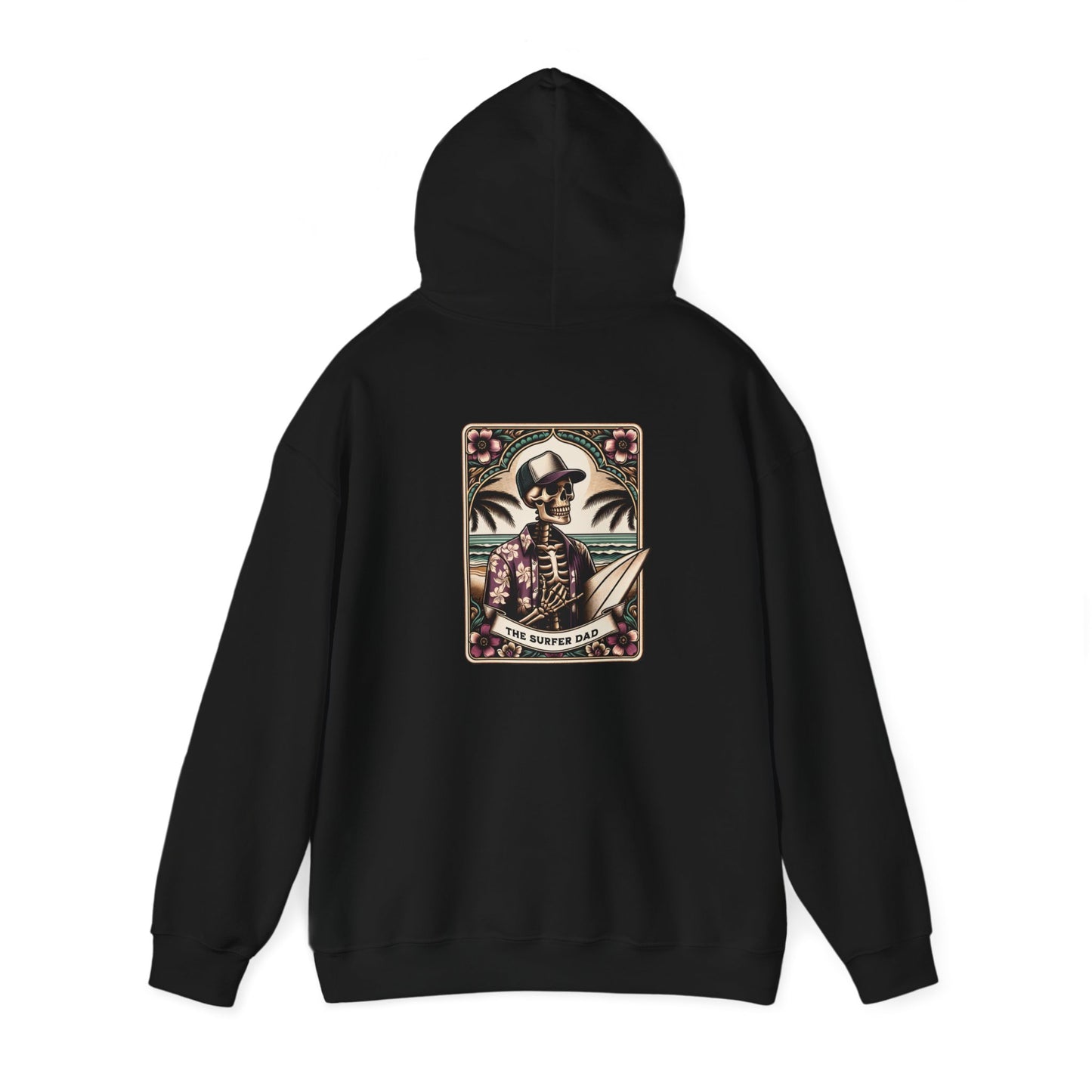 The Surfer Dad Tarot Card Unisex Heavy Blend™ Hooded Sweatshirt