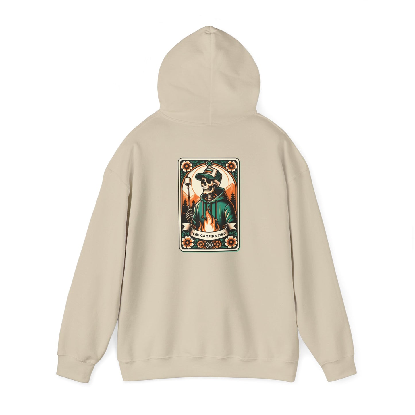 The Camping Dad Tarot Card Unisex Heavy Blend™ Hooded Sweatshirt