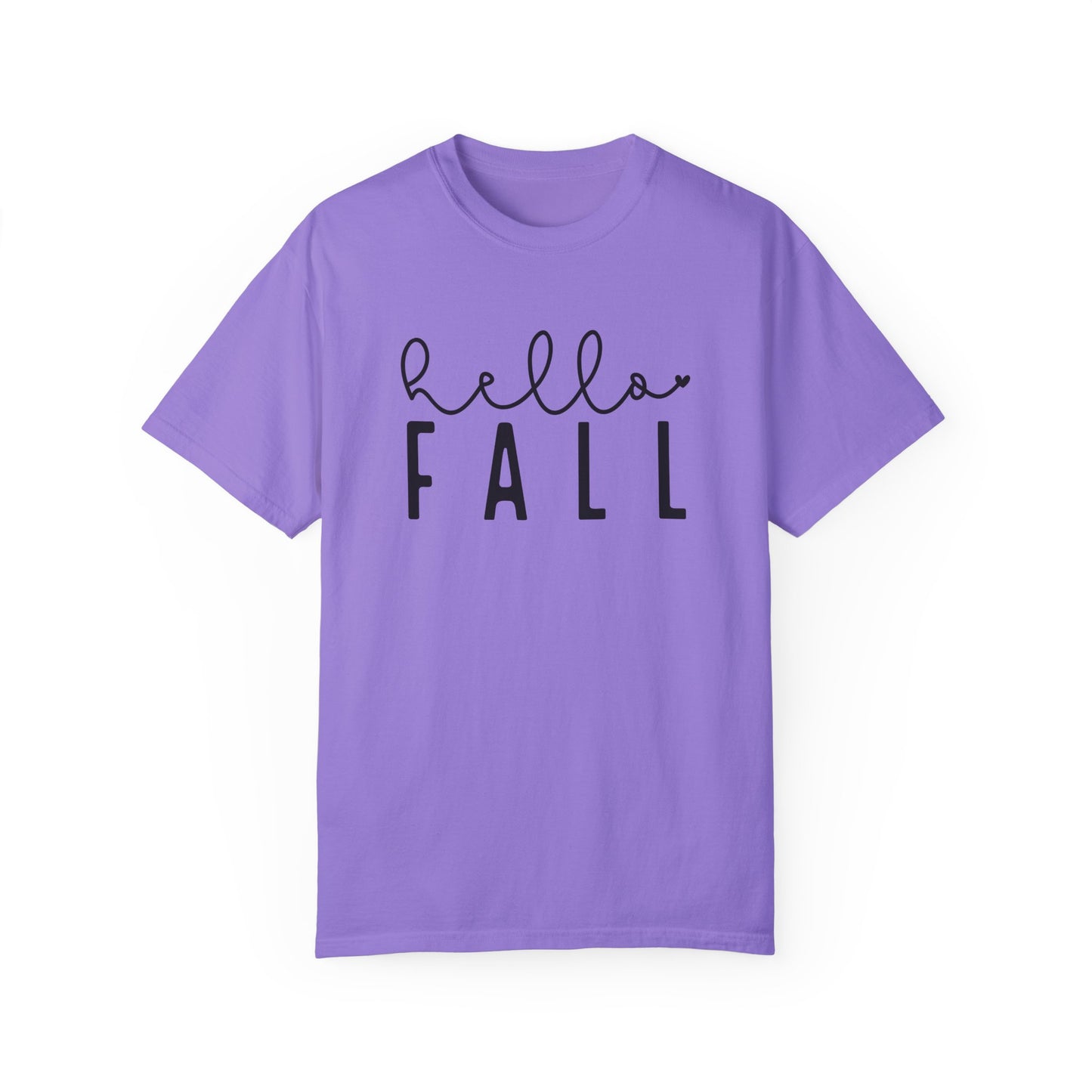 Hello Fall Shirt, Autumn Season Tee, Women's Cute Fall T-Shirt, Fall Tops, Cozy Crewneck, Autumn, Comfy Fall Tshirt, Funny Fall Fashion