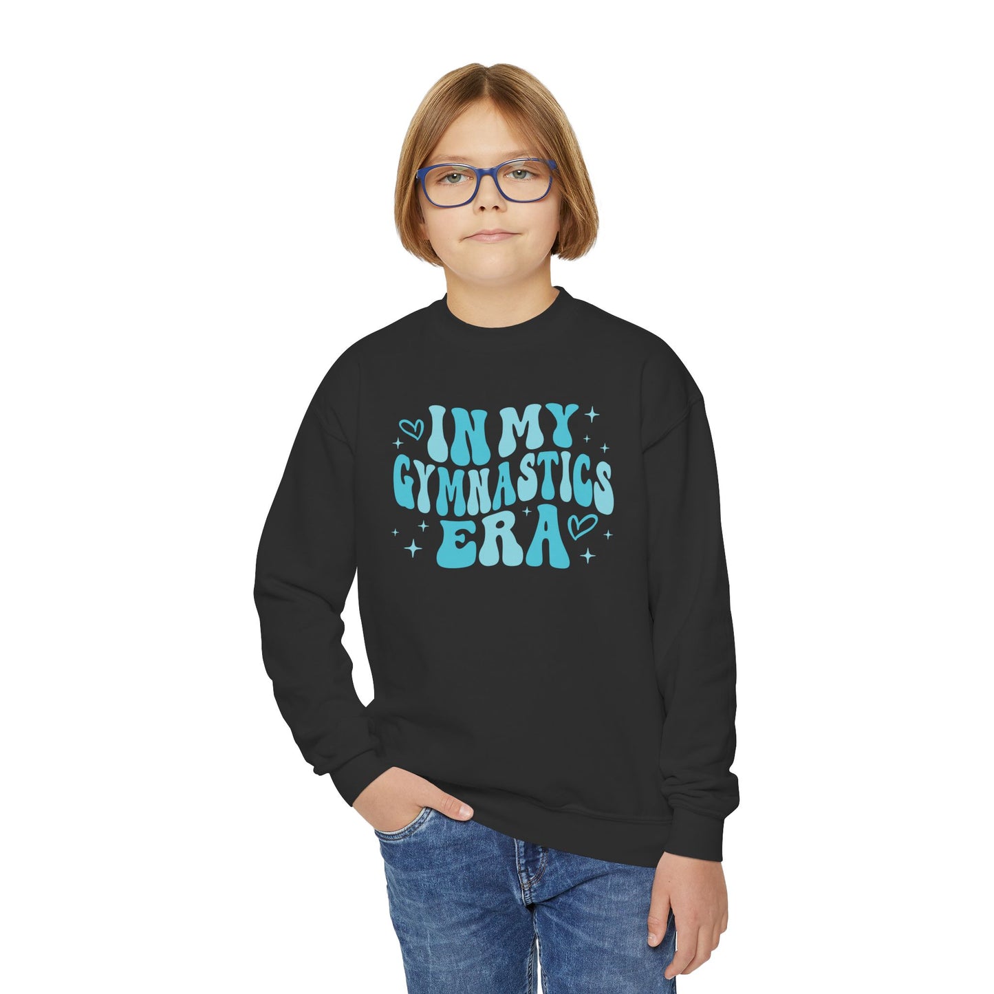 Gymnastics Era Youth Crewneck Sweatshirt - Gift for Her, Gymnastics Apparel, Swifty, Warm Jumper, Teen Sweatshirt