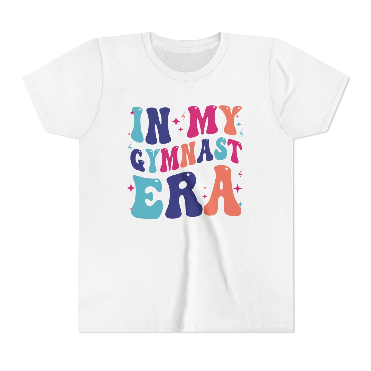 In My Gymnast Era Youth Tee, Gymnast Gift, Gymnast T-Shirt, Colorful Youth Shirt, Sports Fan Tee