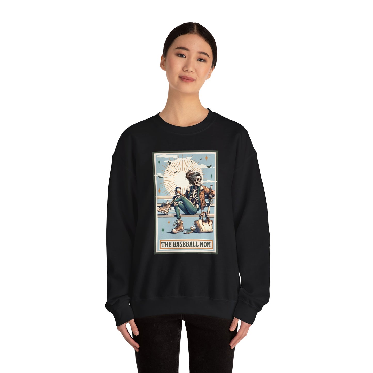 The Baseball Mom, Unisex Heavy Blend™ Crewneck Sweatshirt