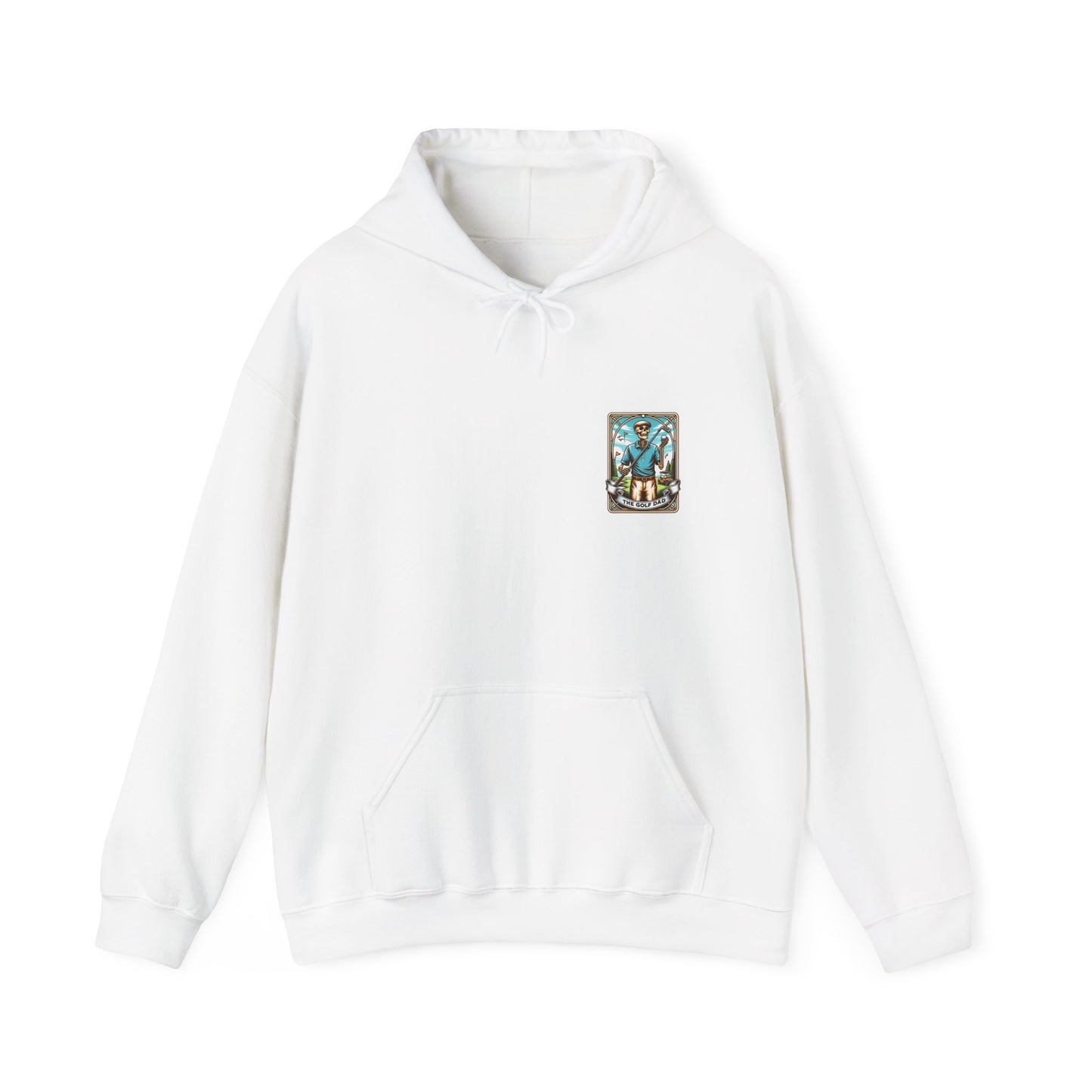 The Golf Dad Tarot Card Unisex Heavy Blend™ Hooded Sweatshirt