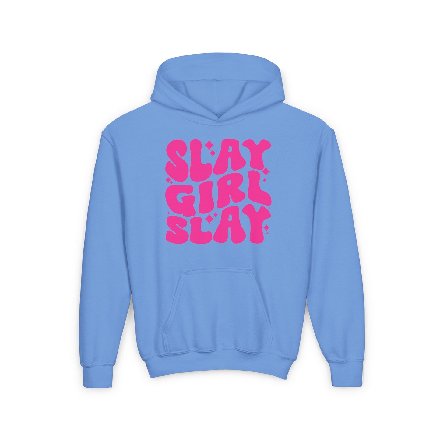 Slay Girl Slay Youth Hoodie, Girl Empowerment Sweatshirt, Gift for Her, Girl Power Pullover, Motivational Jumper, Sports Apparel