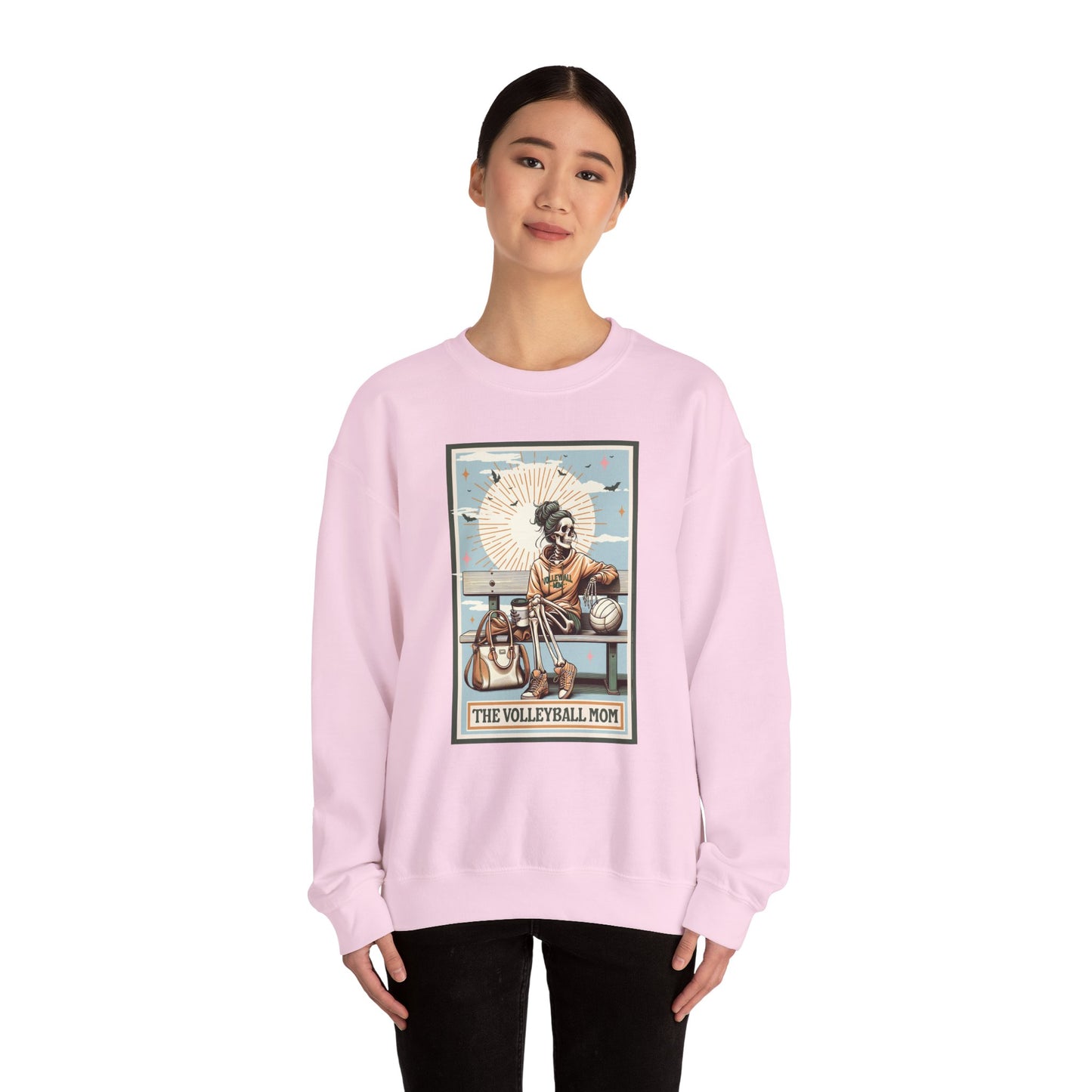 The Volleyball Mom, Unisex Heavy Blend™ Crewneck Sweatshirt