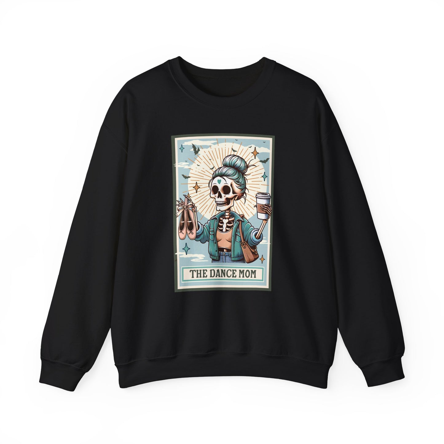 Dance Mom Tarot Card Sweatshirt, Unisex Crewneck Jumper, Dance Competition Gift, Dance Mom Apparel, Heavy Blend Pullover