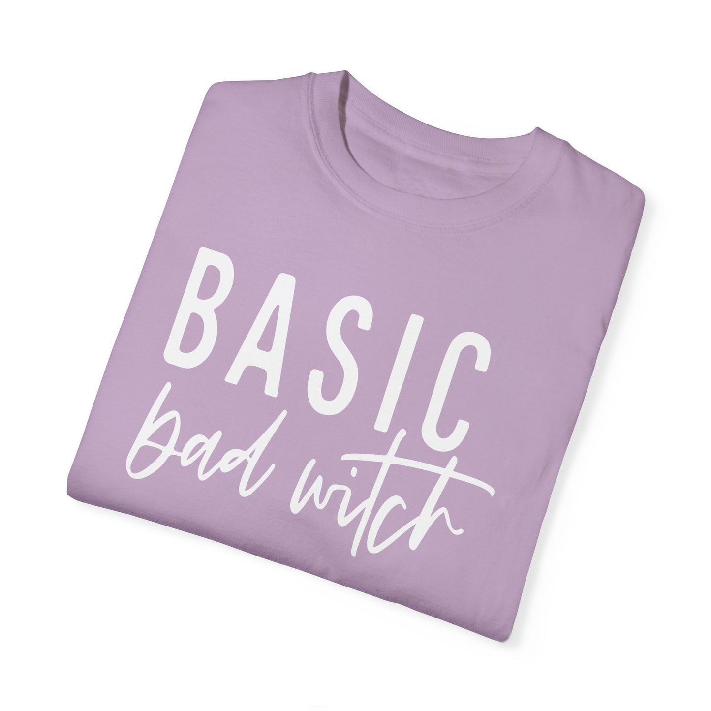 Basic Bad Witch Shirt, Graphic Halloween Top, Womens Fall Graphic Tee, Halloween Party Shirt, Spooky Season Crewneck, Trendy Halloween Top