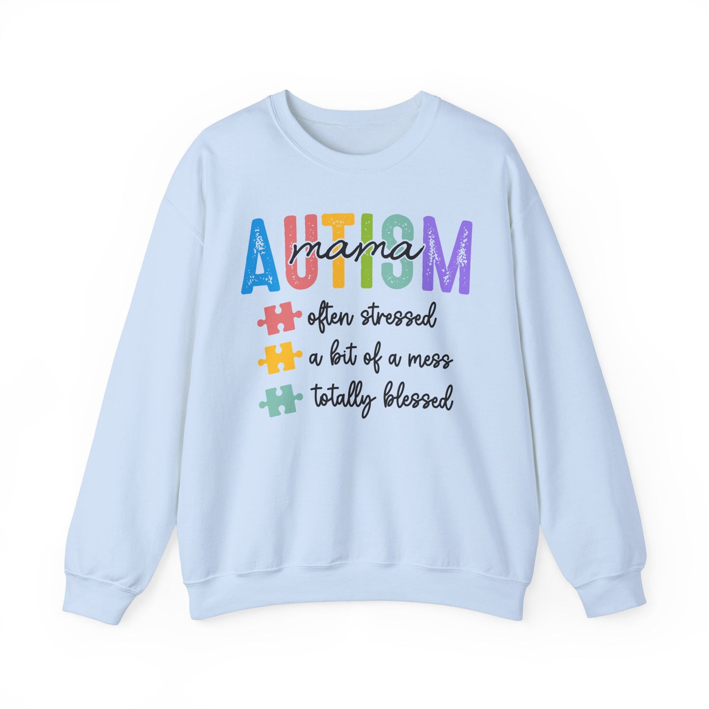 Autism Mama Coquette Sweatshirt, Retro Autism Bow, Autism Advocate, Special Education, Neurodiversity, Unisex Crewneck, Autism Awareness