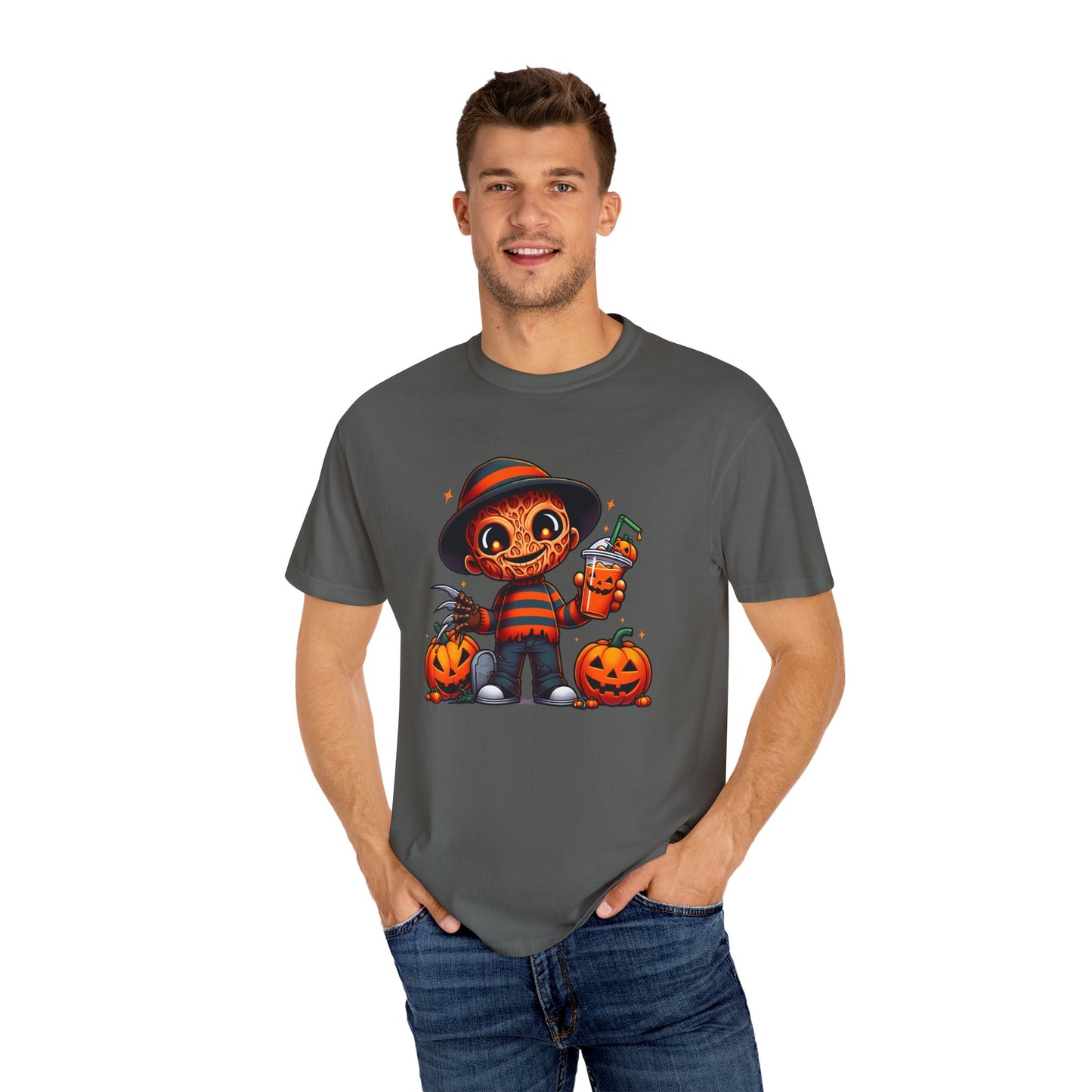 Cute Creepy Fred Unisex Garment-Dyed T-shirt