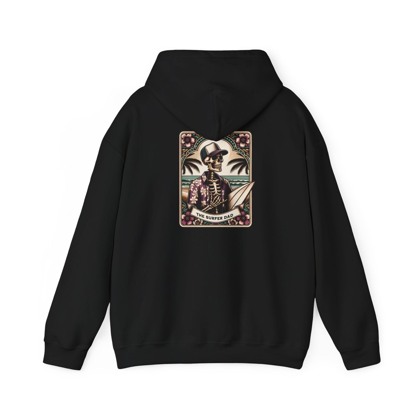 The Surfer Dad Tarot Card Unisex Heavy Blend™ Hooded Sweatshirt