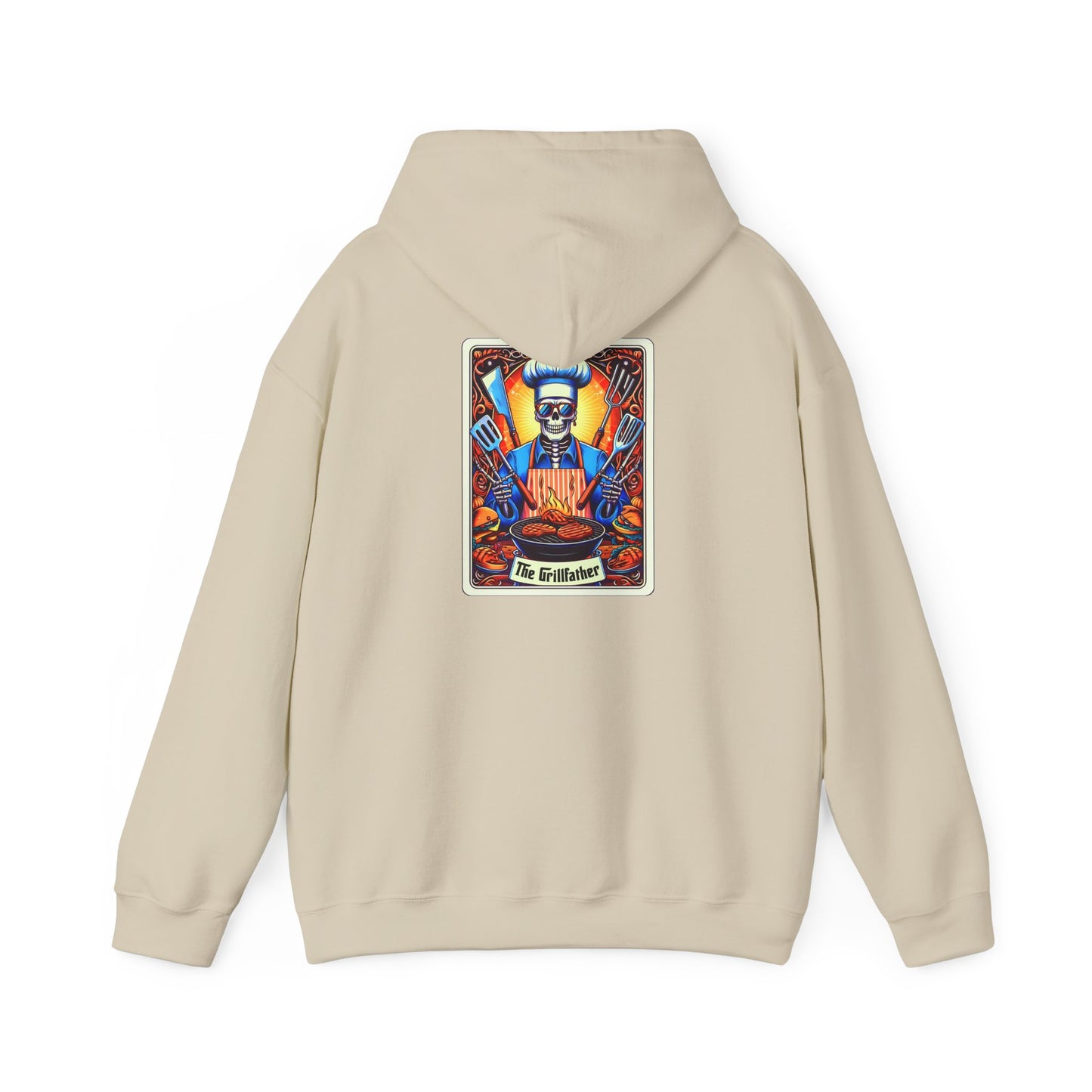 The GrillFather Tarot Card Unisex Heavy Blend™ Hooded Sweatshirt