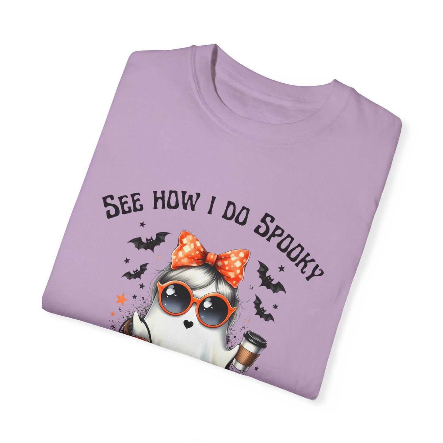 See How I Do Spooky, Very Demure, Very Cutesy T-shirt, Cute Girl Ghost Graphic Tee, Trending Shirts, Halloween Costume Party Shirt