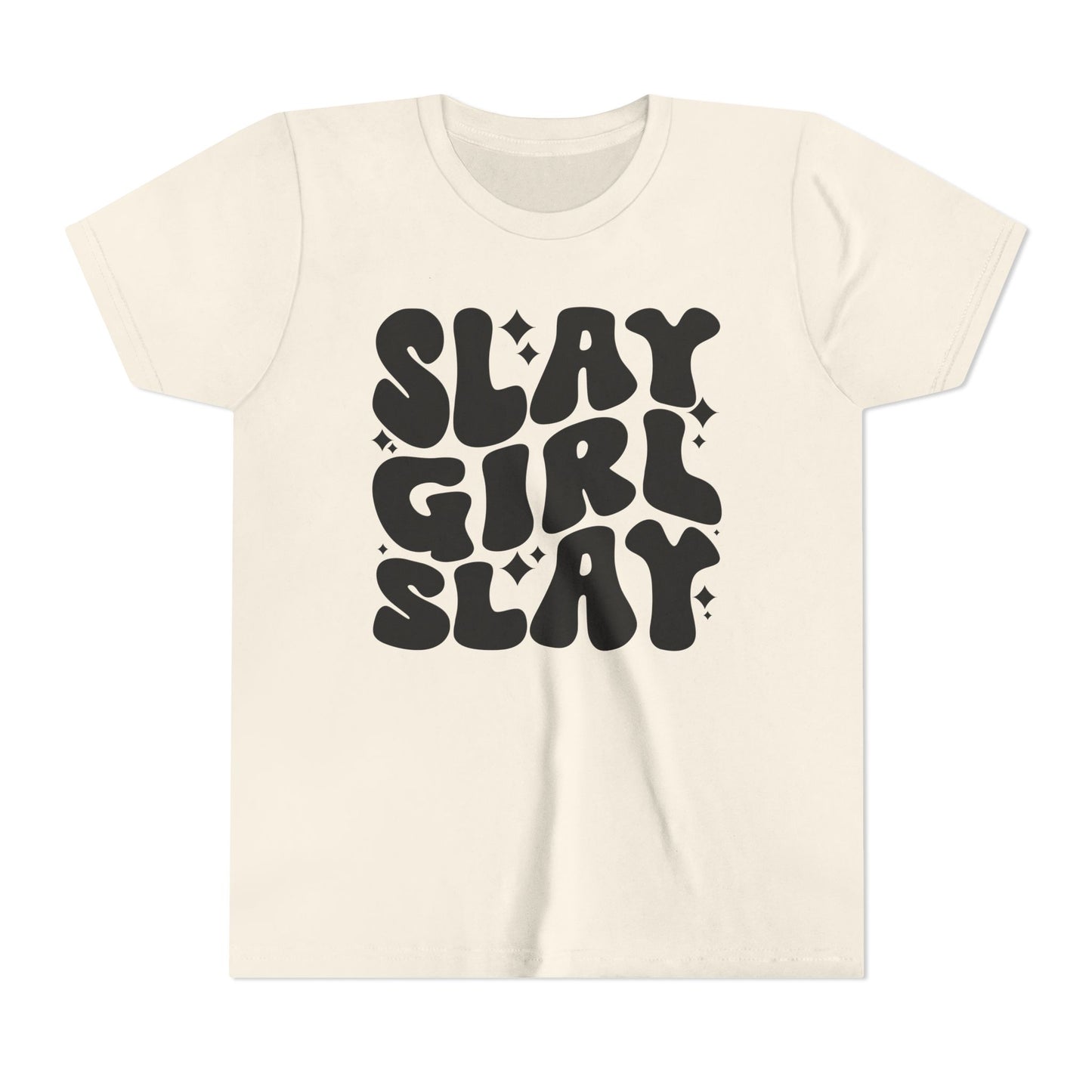 Slay Girl Slay Youth Tee, Empowerment Shirt, Kids Graphic T-Shirt, Girl Power Top, Inspirational Clothing