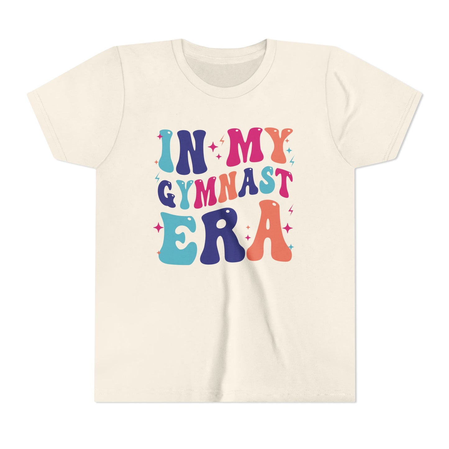 In My Gymnast Era Youth Tee, Gymnast Gift, Gymnast T-Shirt, Colorful Youth Shirt, Sports Fan Tee