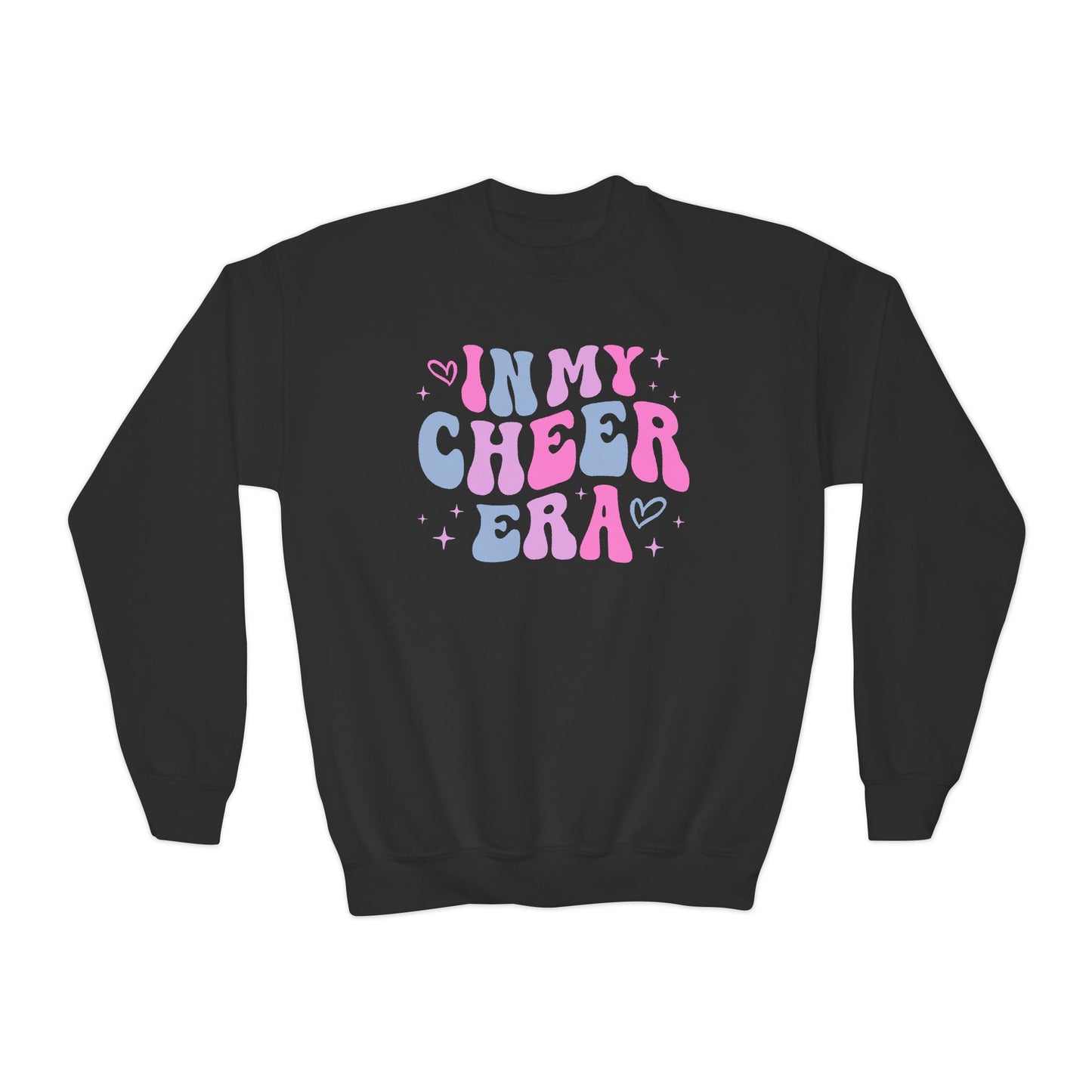 In My Cheer Era, Pastels, Youth Crewneck Sweatshirt