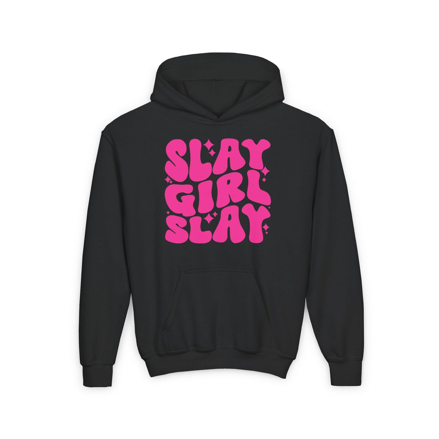 Slay Girl Slay Youth Hoodie, Girl Empowerment Sweatshirt, Gift for Her, Girl Power Pullover, Motivational Jumper, Sports Apparel