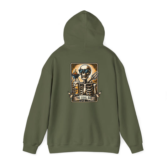 The Coold Dad 1 Tarot Card Unisex Heavy Blend™ Hooded Sweatshirt