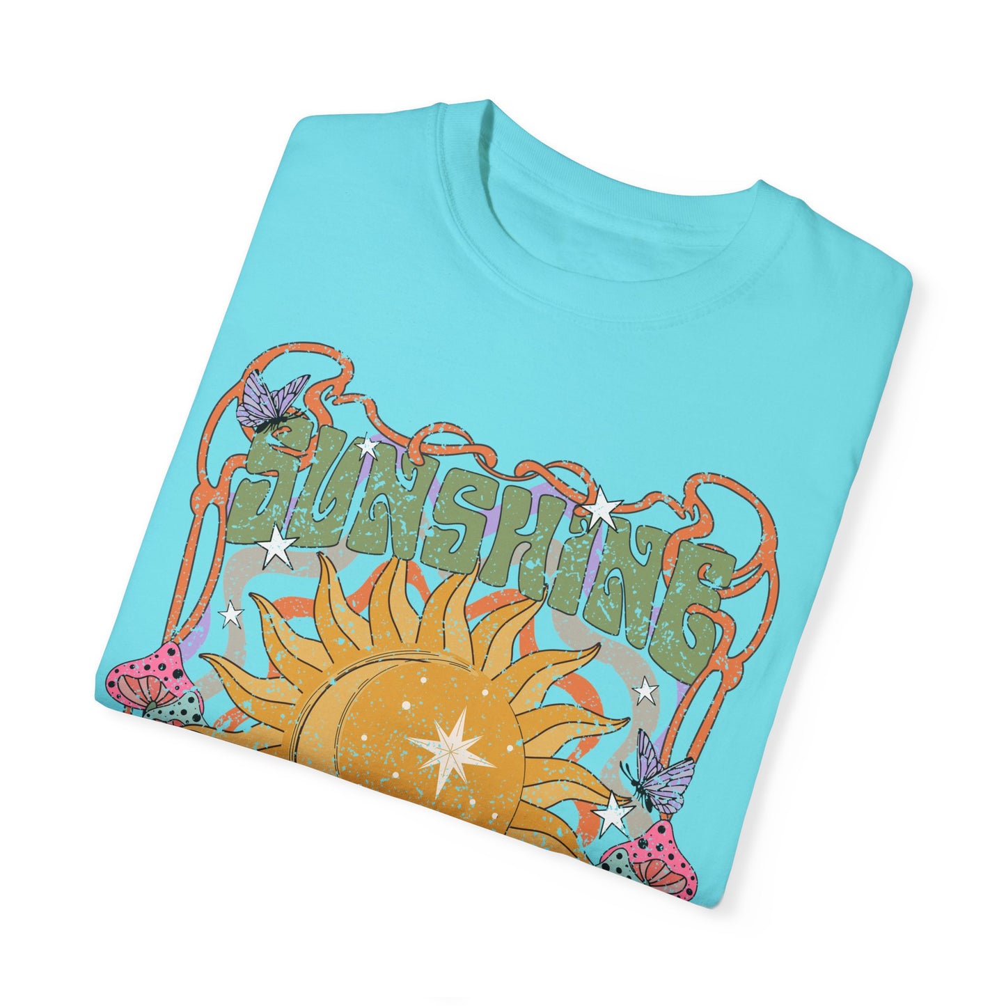 Sunshine On My Mind T-Shirt, Summer Vacation Shirt, Spiritual Wellness Tee, Positive Vibes, Retro, Unisex Tee