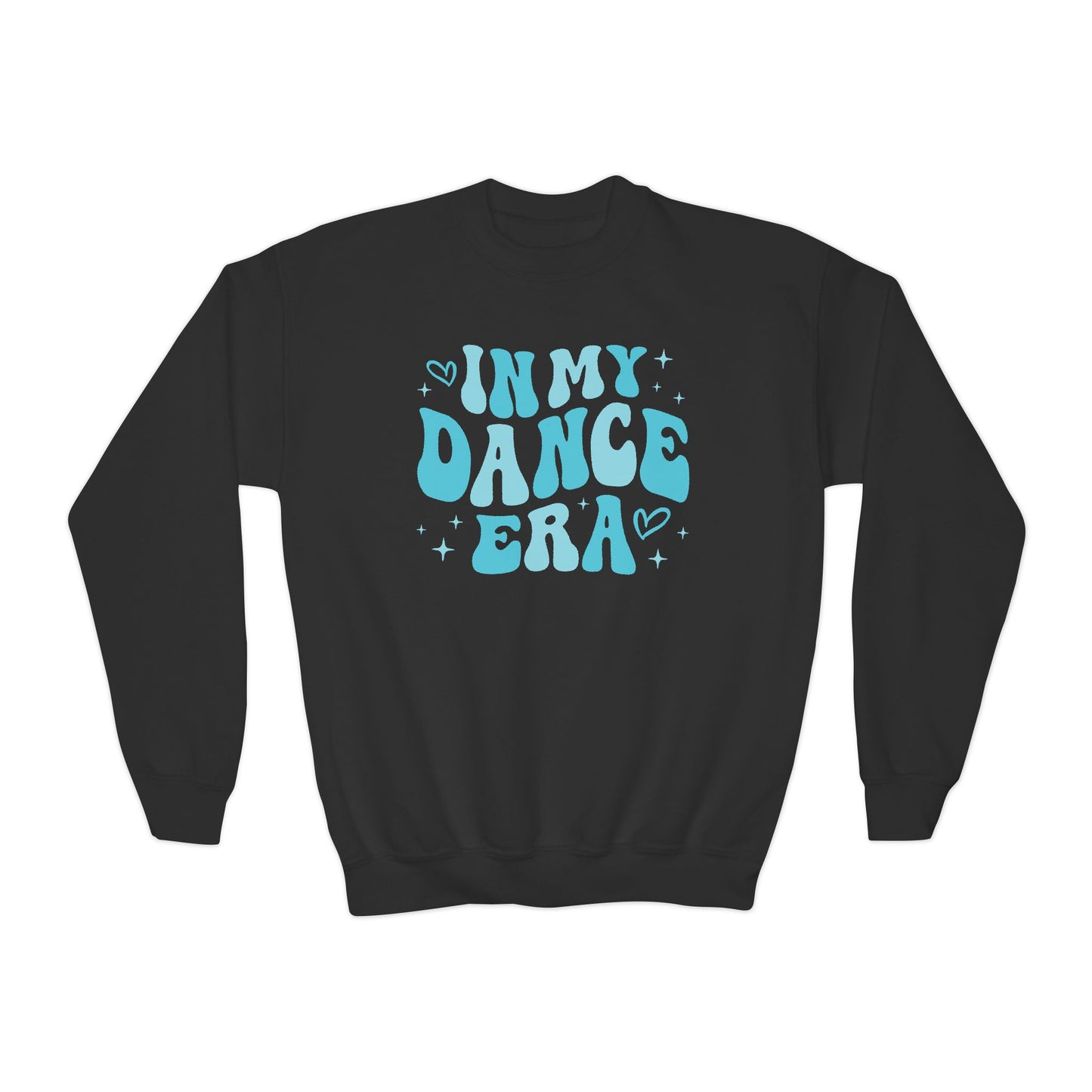 Dance Era Youth Crewneck Sweatshirt, Blue Dance Gift for Dancer, Gift for Her, Unisex Jumper, Dance Lover Sweatshirt, Retro Dance Sweatshirt