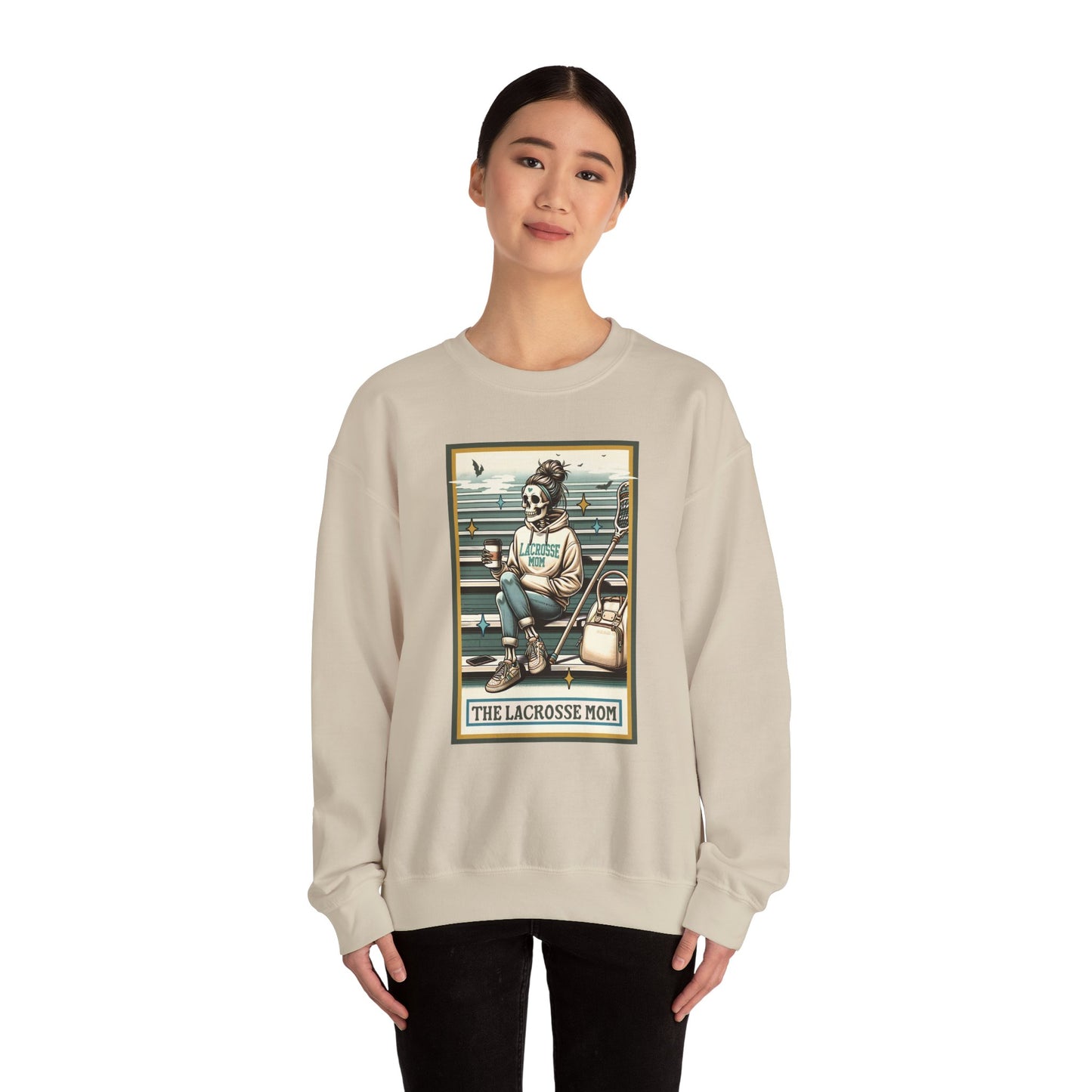 The Lacrosse Mom, Unisex Heavy Blend™ Crewneck Sweatshirt