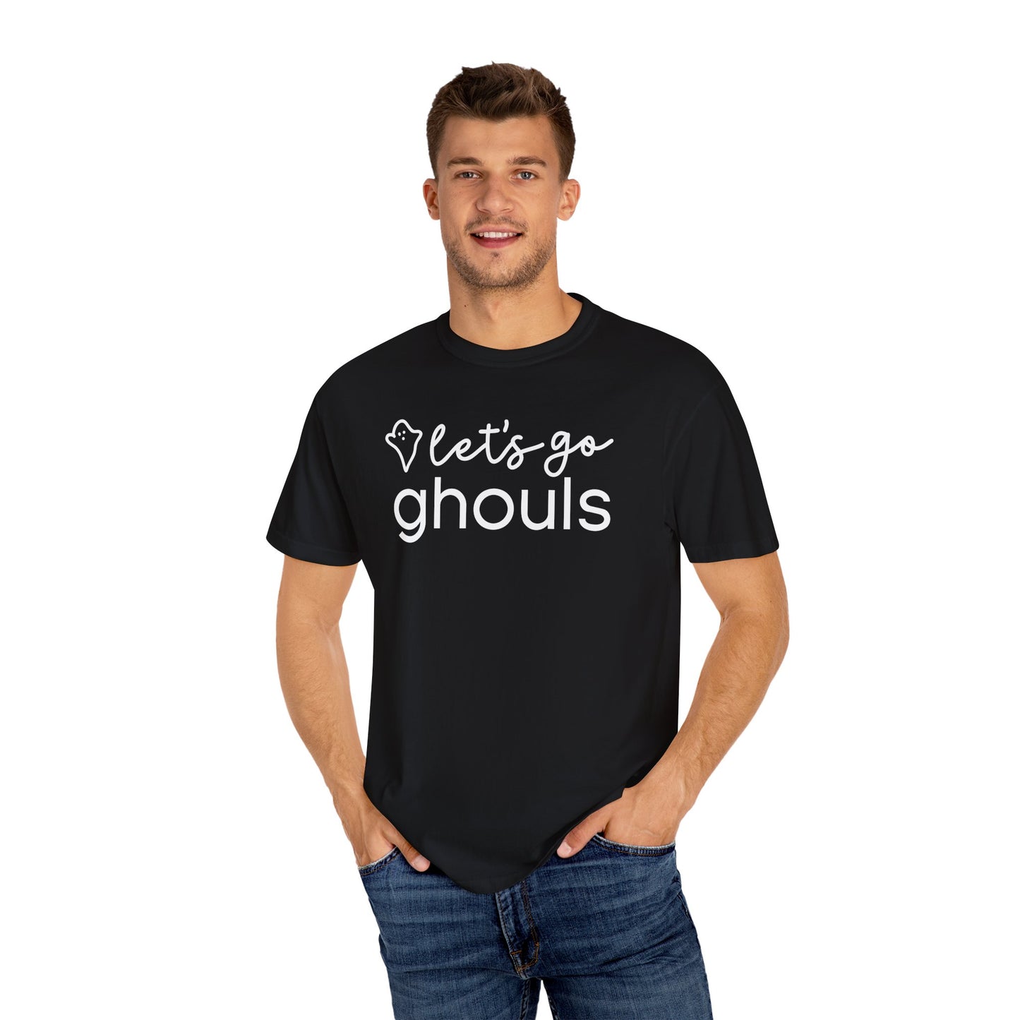 Let's Go Ghouls Shirt, Graphic Halloween Top, Womens Fall Graphic Tee, Halloween Party Shirt, Spooky Season Crewneck, Trendy Halloween Top