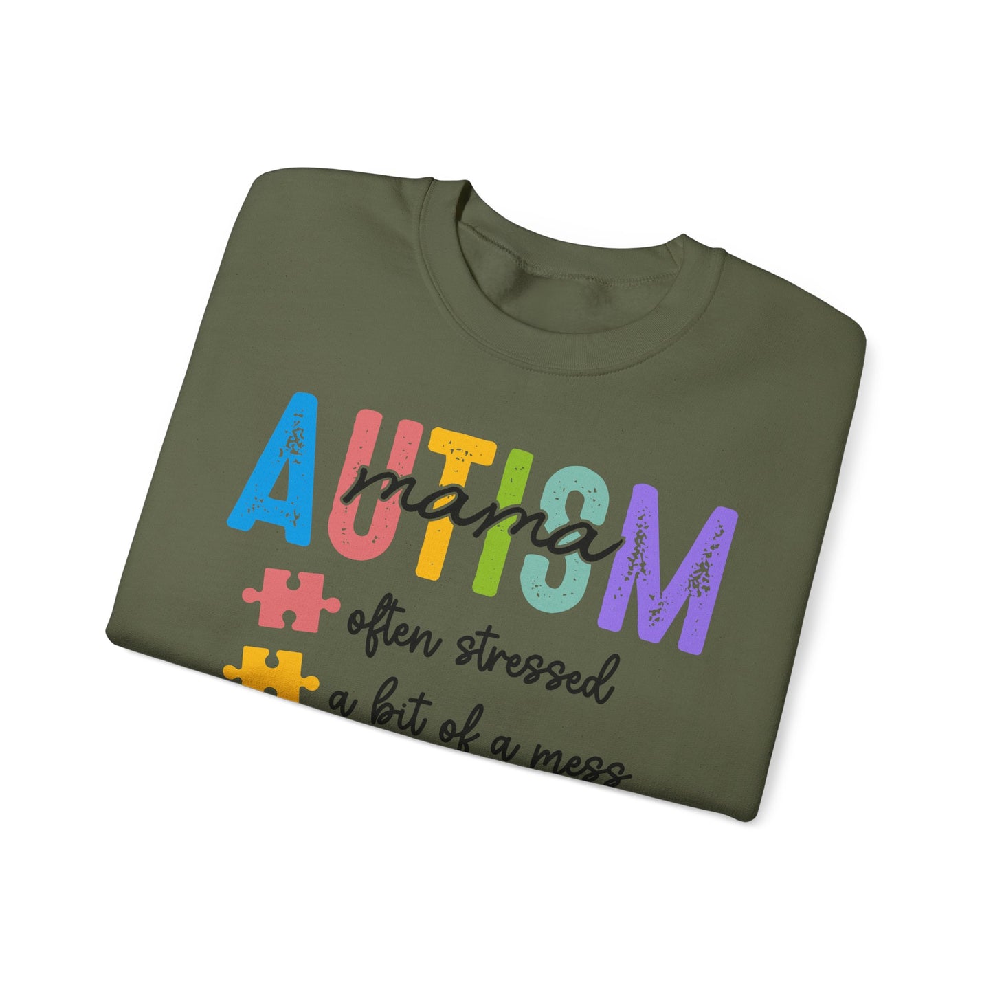 Autism Mama Coquette Sweatshirt, Retro Autism Bow, Autism Advocate, Special Education, Neurodiversity, Unisex Crewneck, Autism Awareness