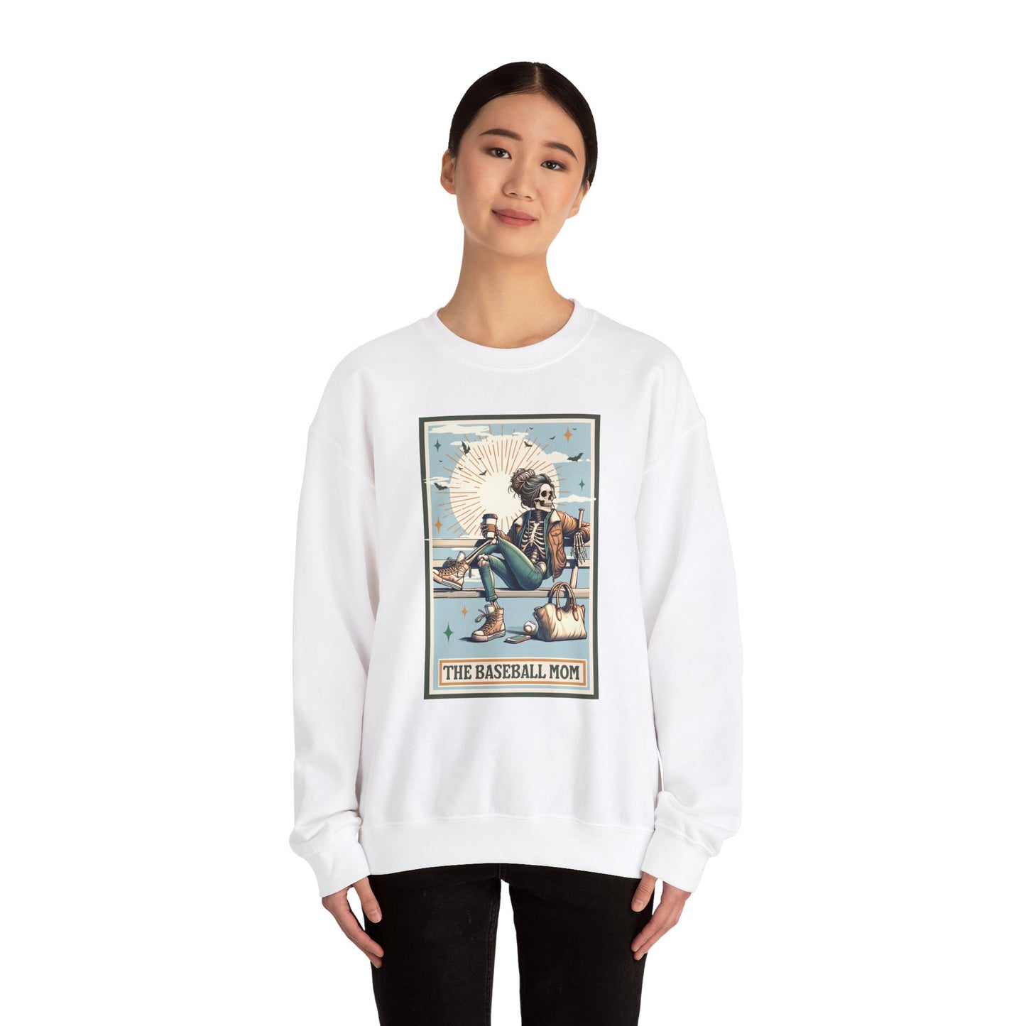 The Baseball Mom, Unisex Heavy Blend™ Crewneck Sweatshirt