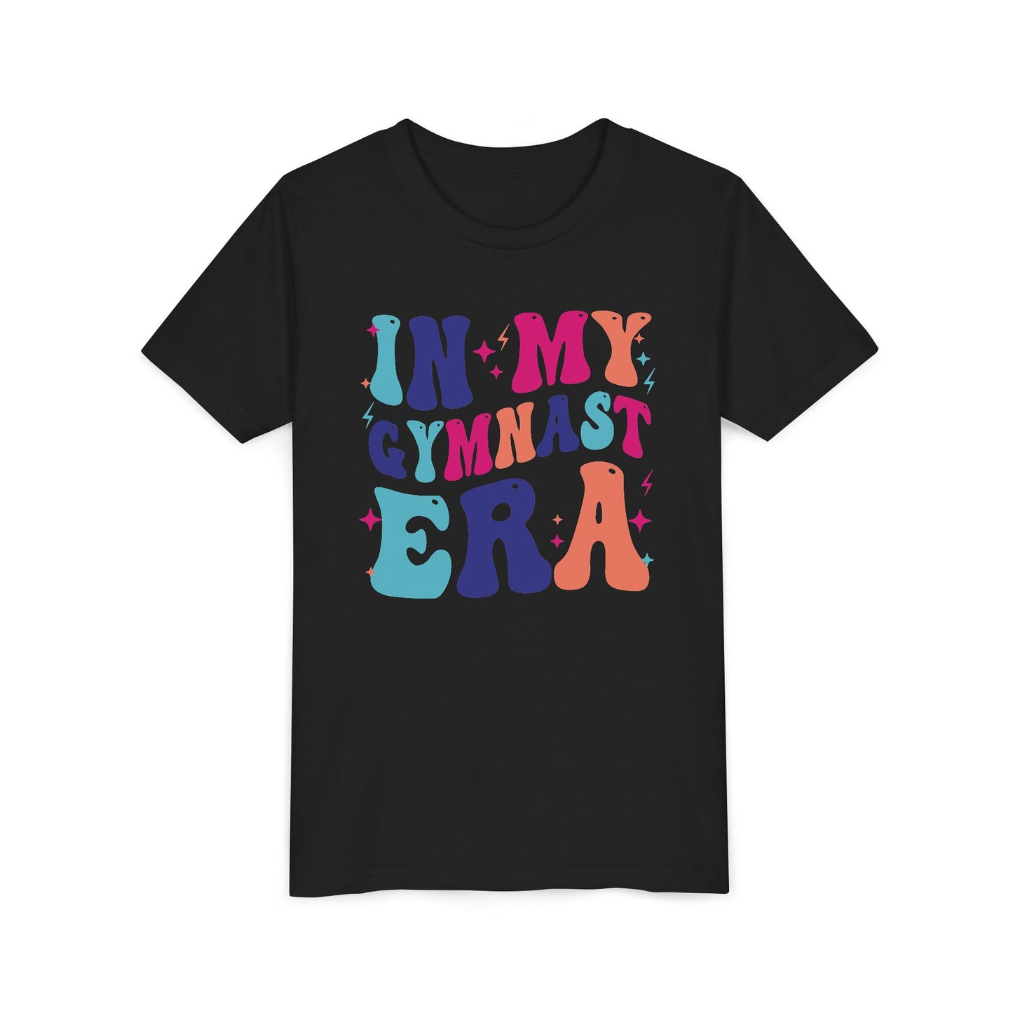 In My Gymnast Era Youth Tee, Gymnast Gift, Gymnast T-Shirt, Colorful Youth Shirt, Sports Fan Tee