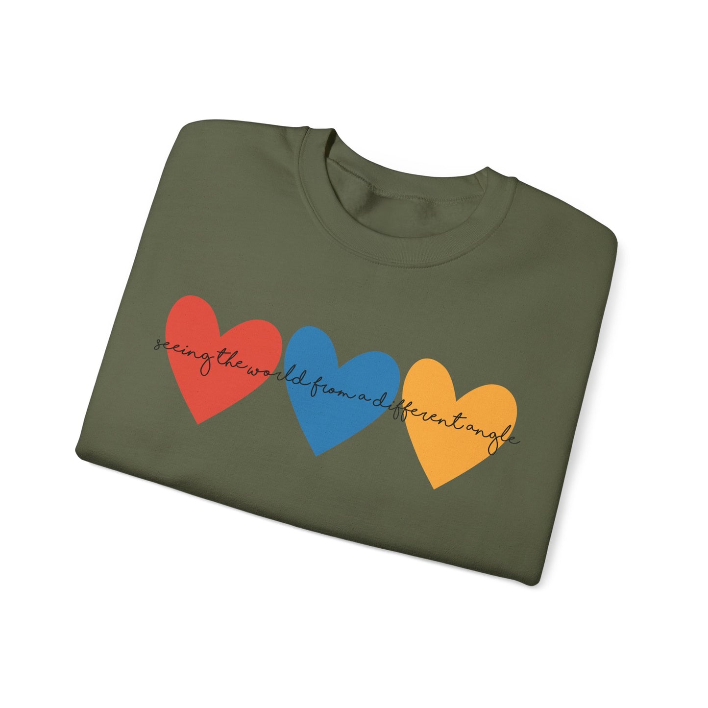 Autism Awareness Retro Heart Sweatshirt, Crewneck, Autism Mama, Advocate, Special Education, Neurodiversity