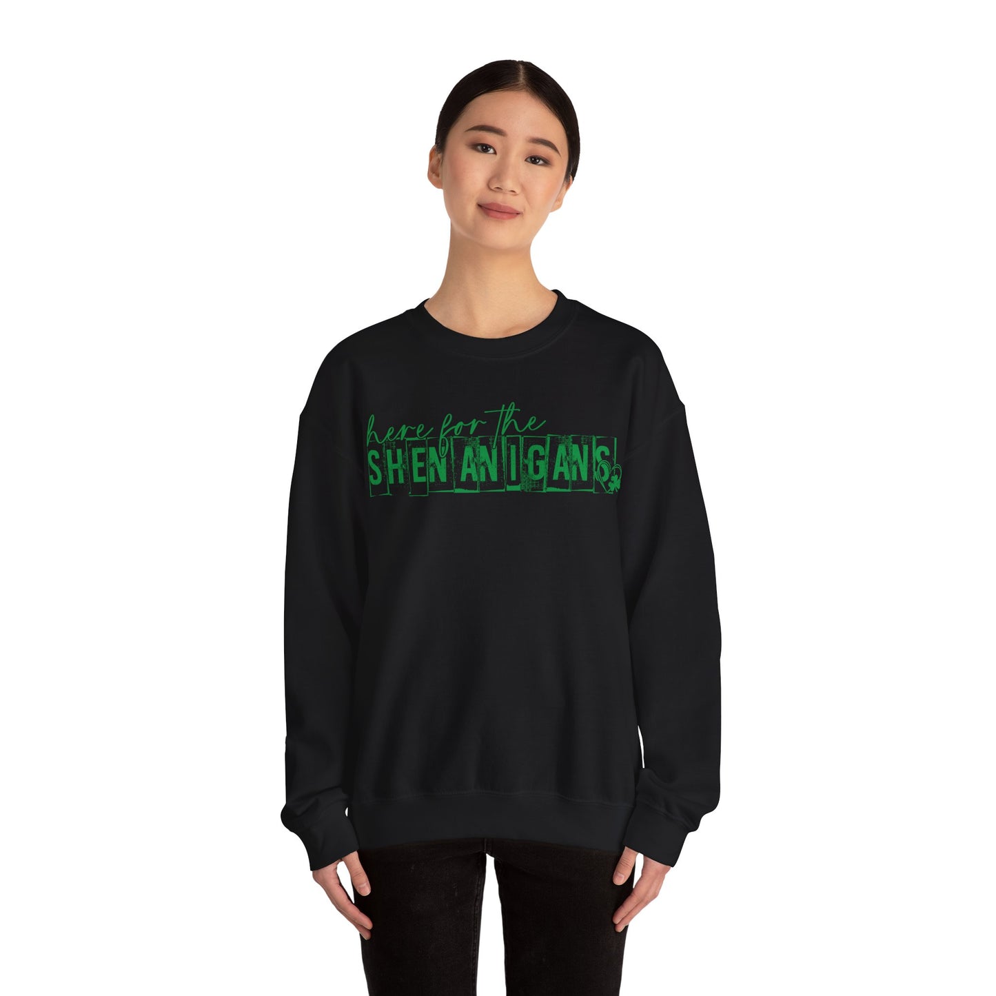 St Patricks Day Lucky Crewneck Sweatshirt, St Paddys Day, Irish Funny Shenanigans, St Patricks Shirt, Holiday Sweatshirt