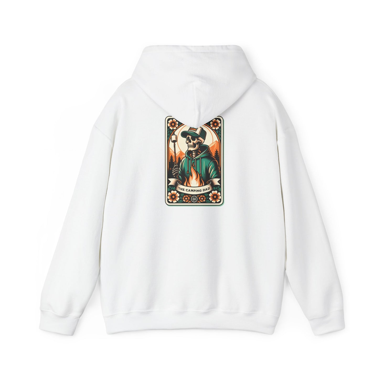 The Camping Dad Tarot Card Unisex Heavy Blend™ Hooded Sweatshirt