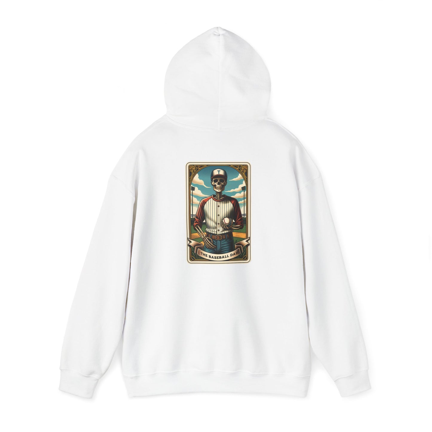 The Baseball Dad Tarot Card Unisex Heavy Blend™ Hooded Sweatshirt