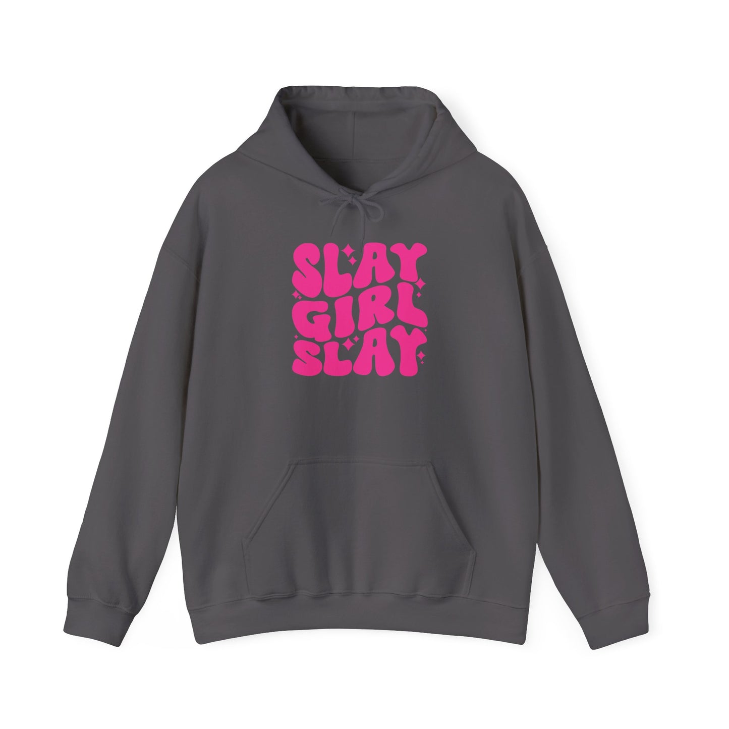 Slay Girl Slay Hoodie, Girl Empowerment Gift, Women's Activewear, Sports Hooded Sweatshirt, Feminist Apparel