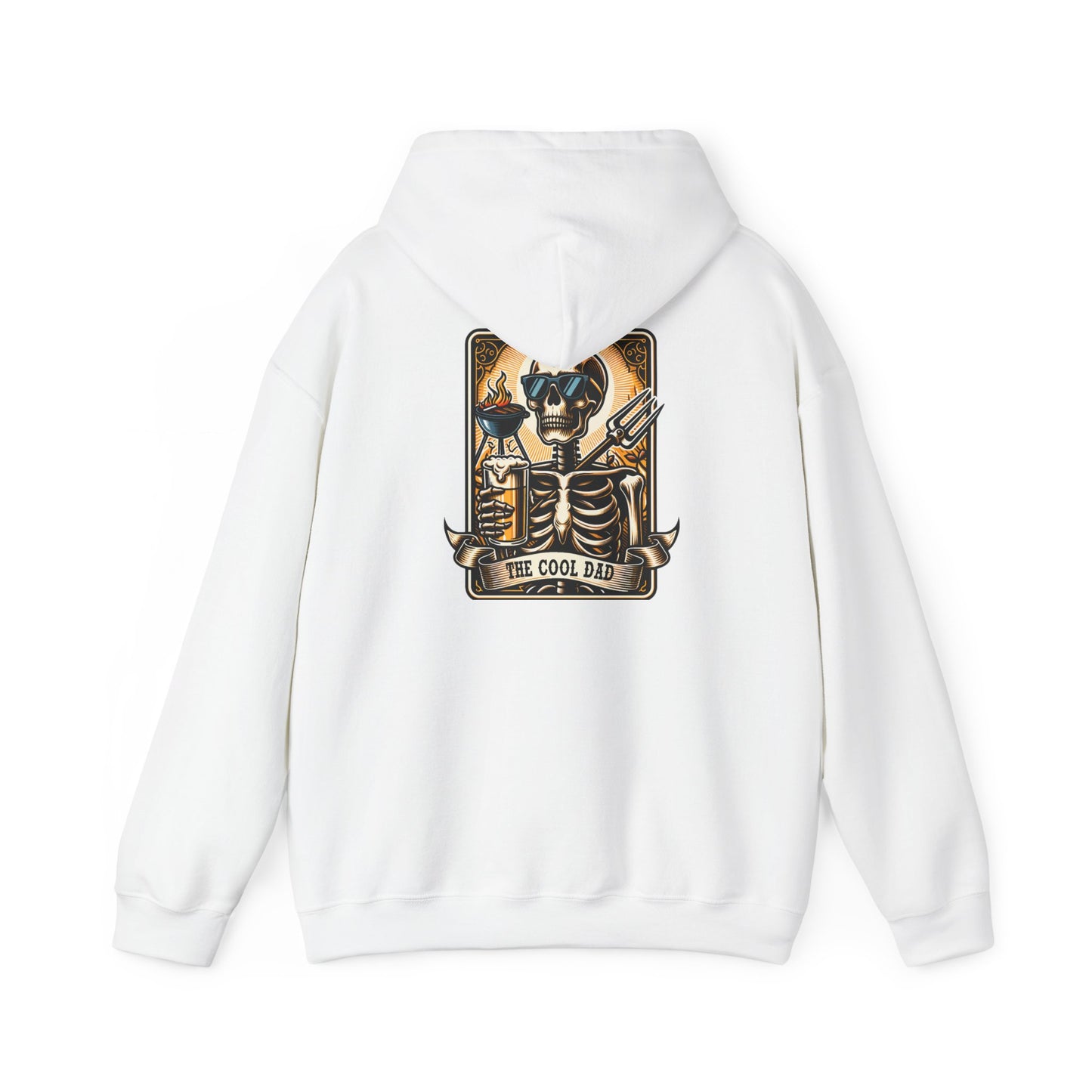 The Coold Dad 1 Tarot Card Unisex Heavy Blend™ Hooded Sweatshirt