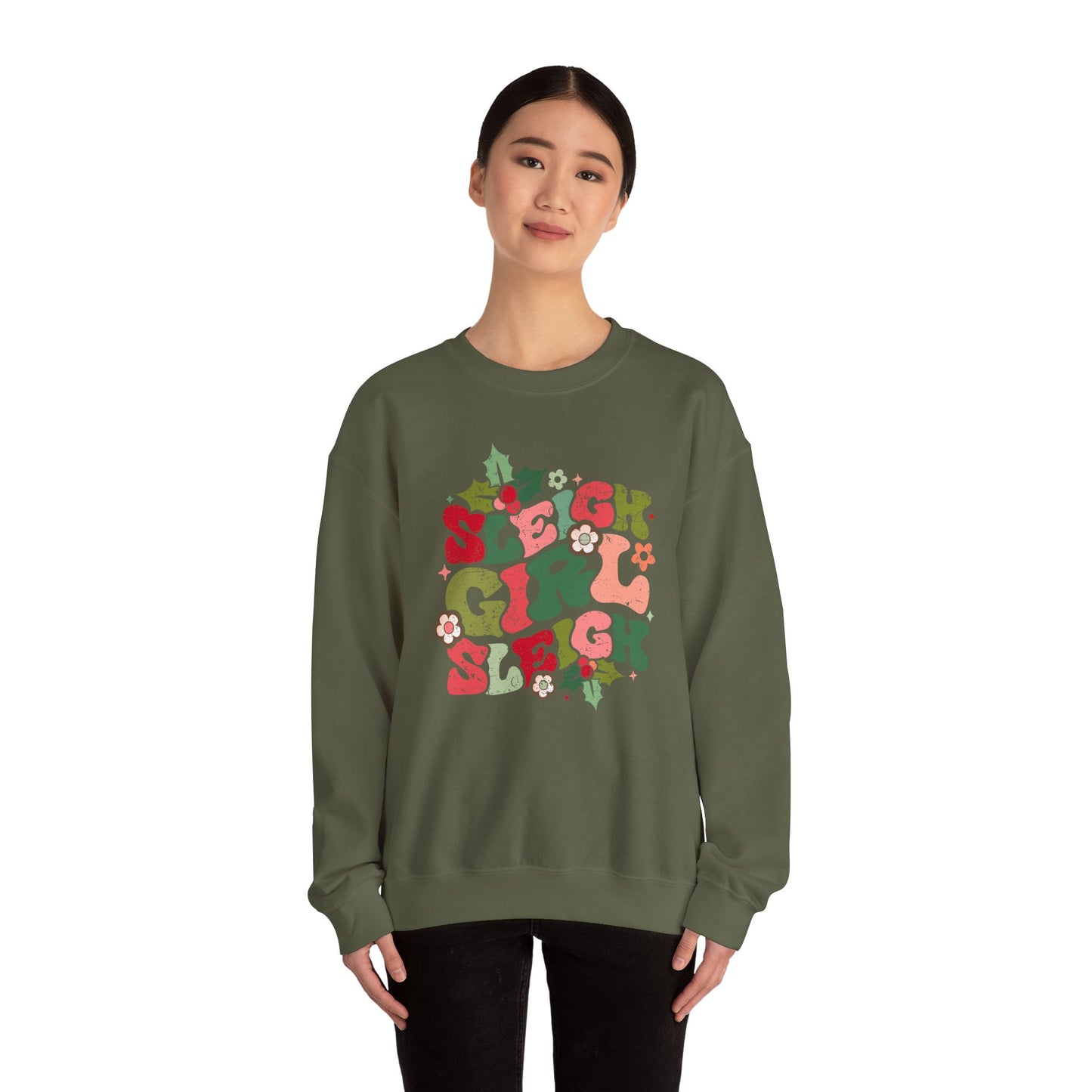 Sleigh Girl Sleigh Unisex Heavy Blend™ Crewneck Sweatshirt