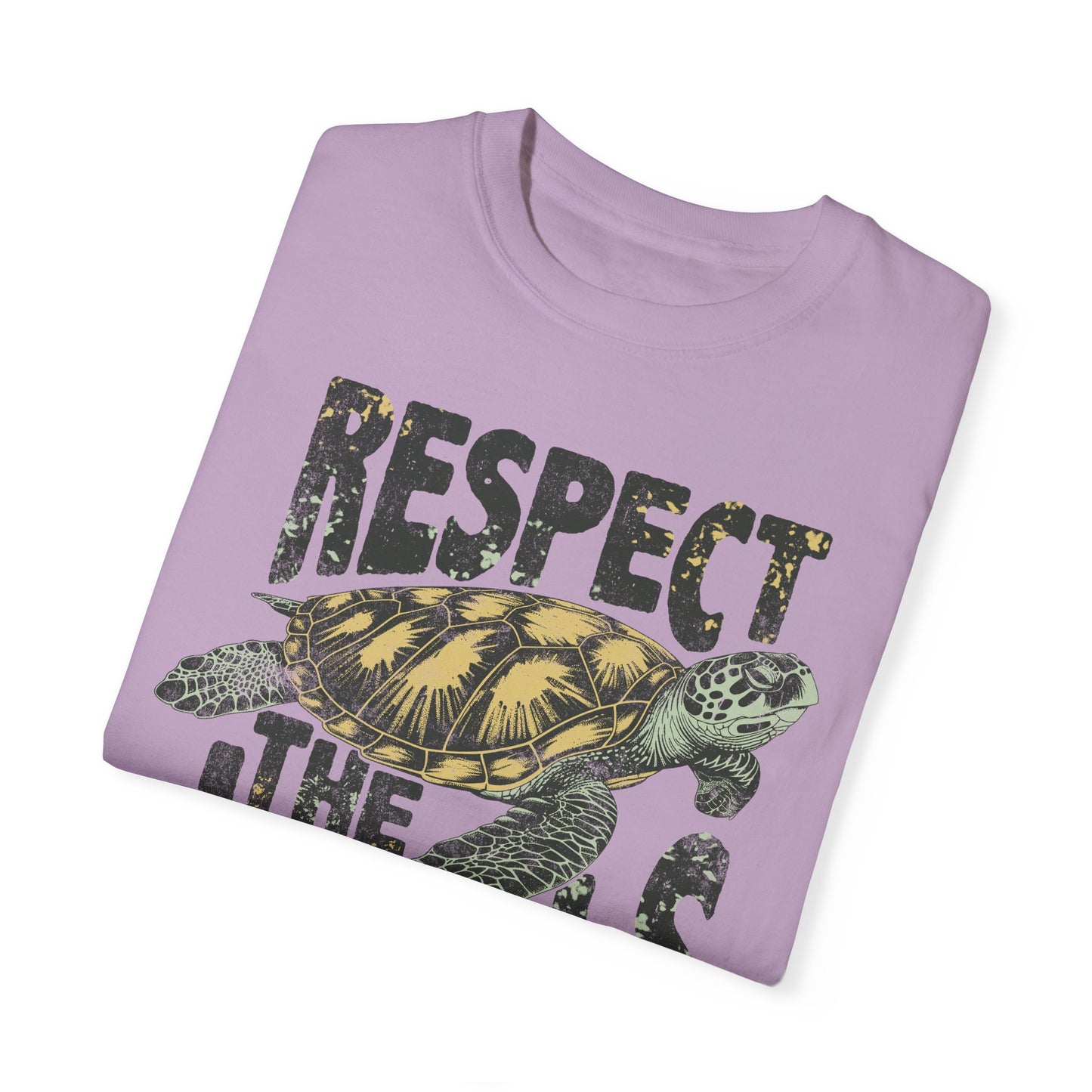 Respect The Locals TShirt, Island Life, Summer Tee, Sea Turtle Lover, Ocean, Wildlife - Unisex Garment-Dyed T-shirt, Island Tee, Beach