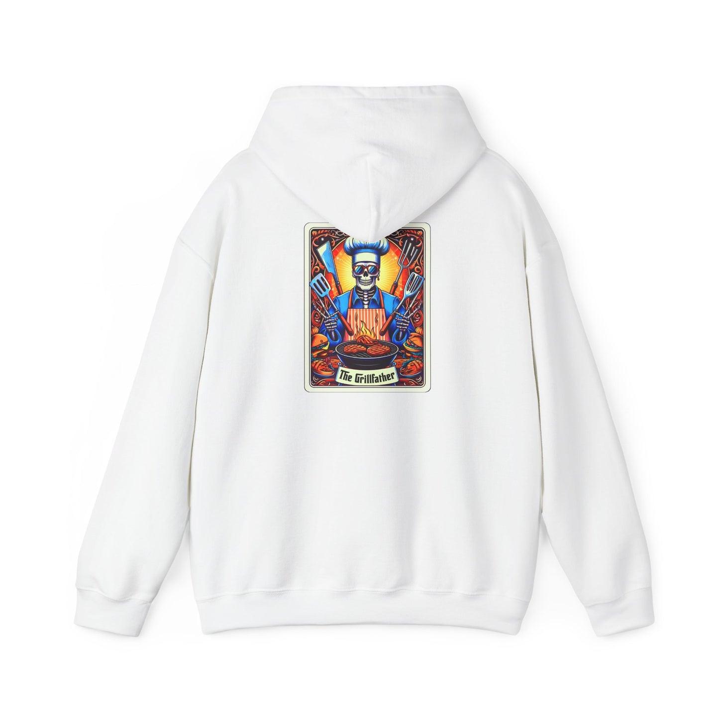 The GrillFather Tarot Card Unisex Heavy Blend™ Hooded Sweatshirt