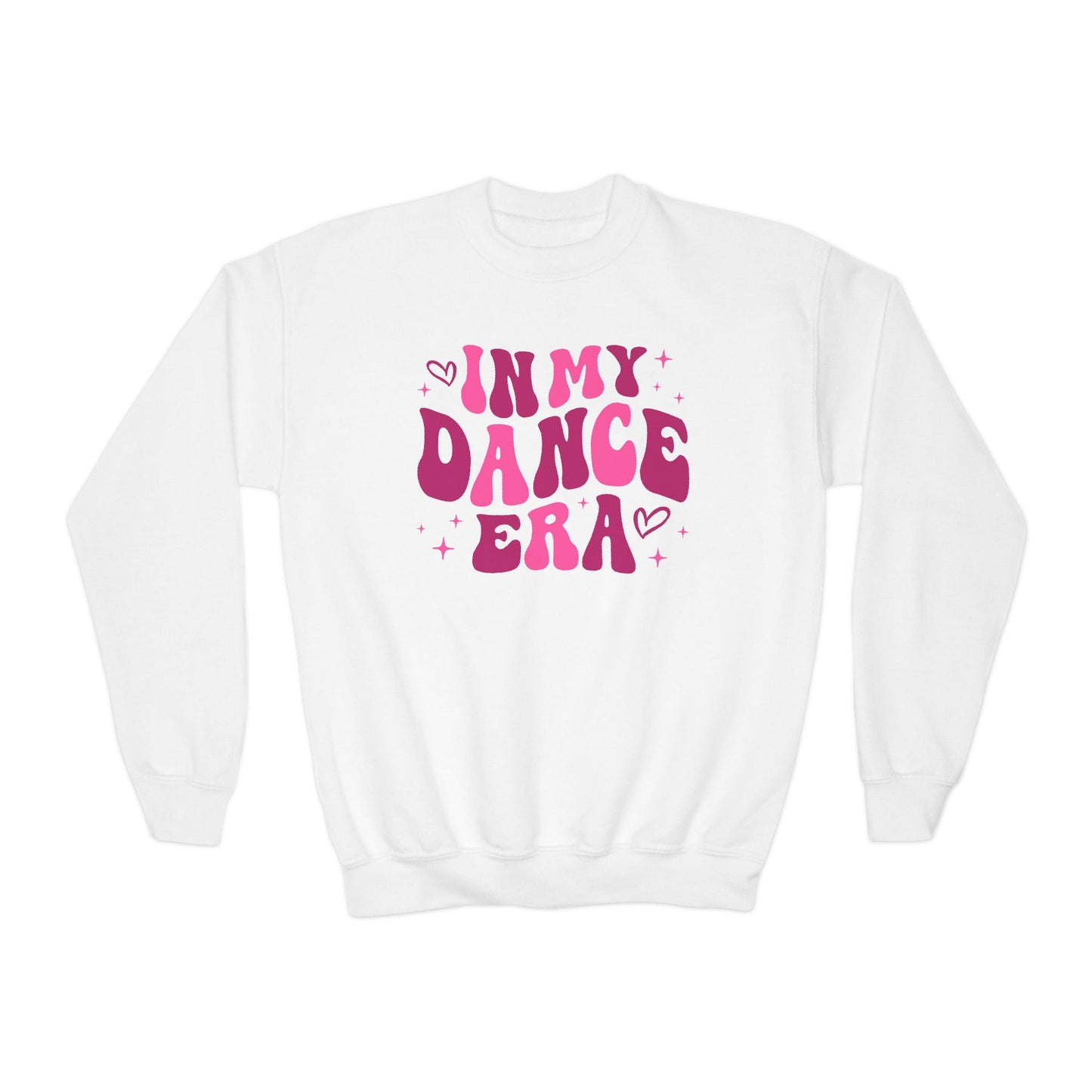 In My Dance Era Pink Youth Crewneck Sweatshirt, Girl Gift, Dancer Christmas Gift, Swifty, Dance Lover Top, Girls Dancewear Shirt, Dance