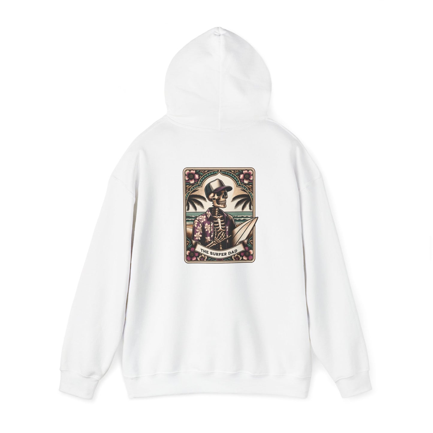 The Surfer Dad Tarot Card Unisex Heavy Blend™ Hooded Sweatshirt