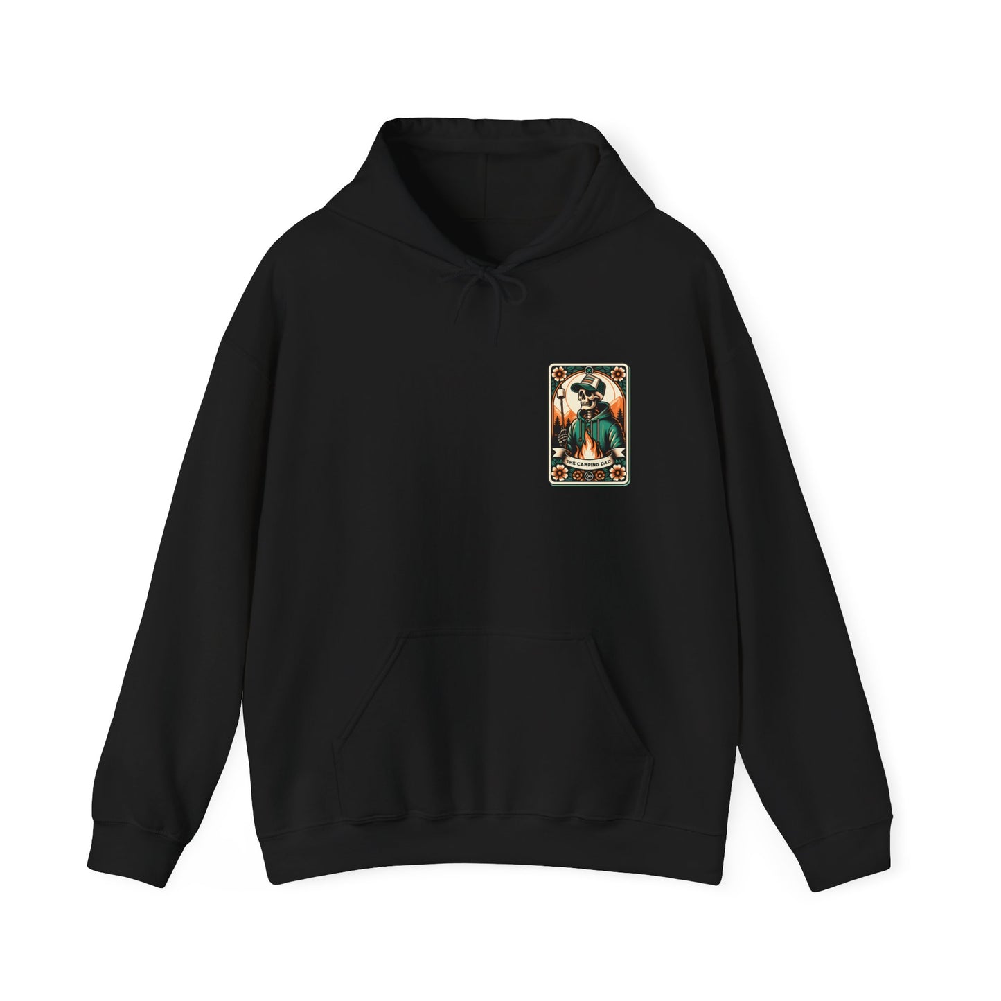 The Camping Dad Tarot Card Unisex Heavy Blend™ Hooded Sweatshirt