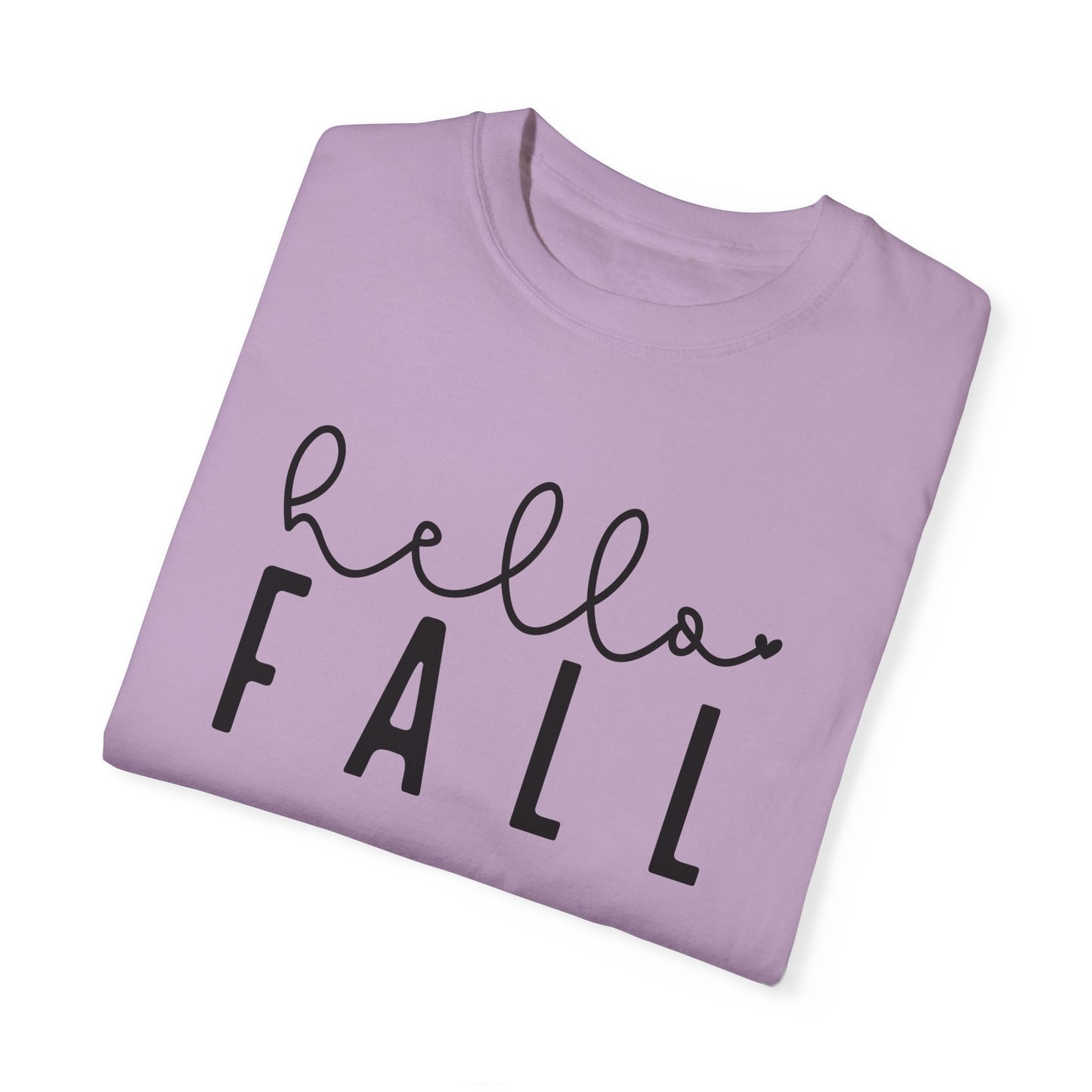 Hello Fall Shirt, Autumn Season Tee, Women's Cute Fall T-Shirt, Fall Tops, Cozy Crewneck, Autumn, Comfy Fall Tshirt, Funny Fall Fashion