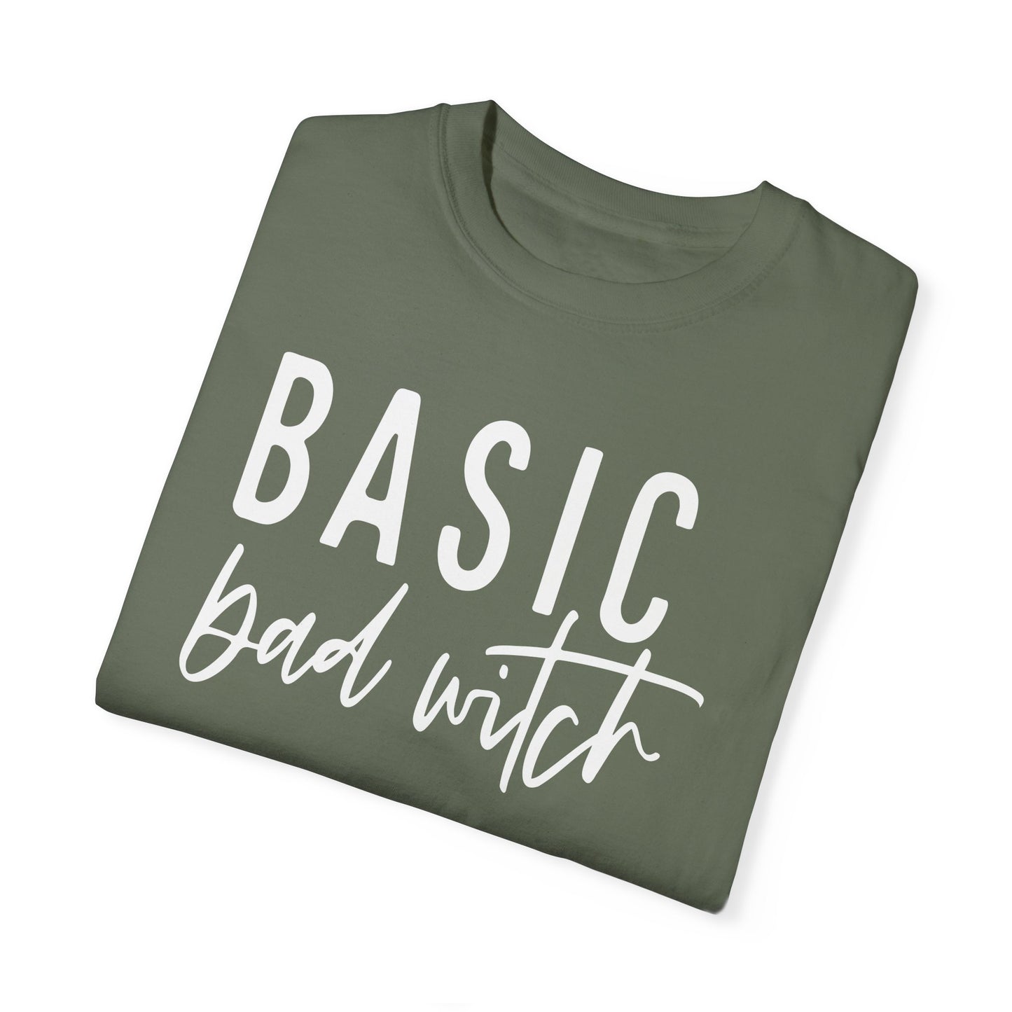 Basic Bad Witch Shirt, Graphic Halloween Top, Womens Fall Graphic Tee, Halloween Party Shirt, Spooky Season Crewneck, Trendy Halloween Top