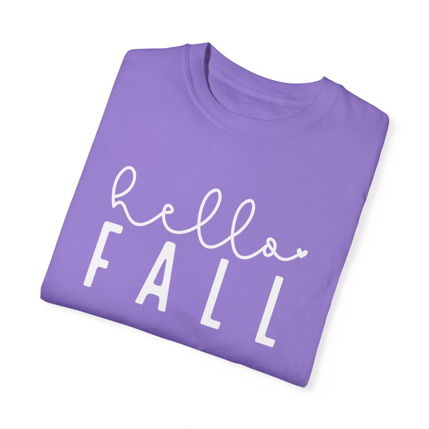 Hello Fall Shirt, Autumn Season Tee, Women's Cute Fall T-Shirt, Fall Tops, Cozy Crewneck, Comfy Fall Tshirt, Funny Fall Fashion, Autumn