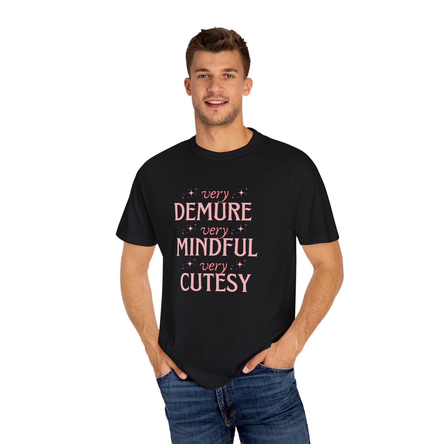 Very Demure, Very Mindful, Very Cutesy, Trendy Womens T-shirt, Trending Graphic Tee, Gift For Her, Cute Womens Creneck Shirt, Funny Shirts,