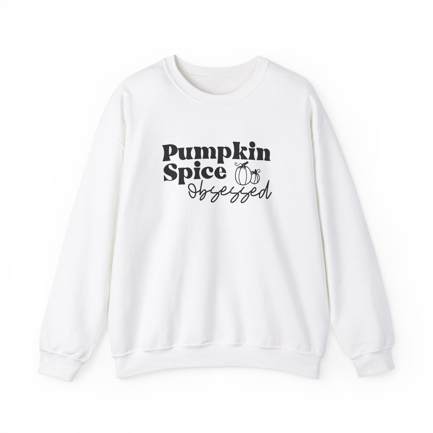 Pumpkin Spice Obsessed Sweatshirt, Pumpkin Spice Season Pullover, Women's Fall Sweater, Cozy Fall Tops, PSL, Coffee Lover Crewneck, Cute Tee