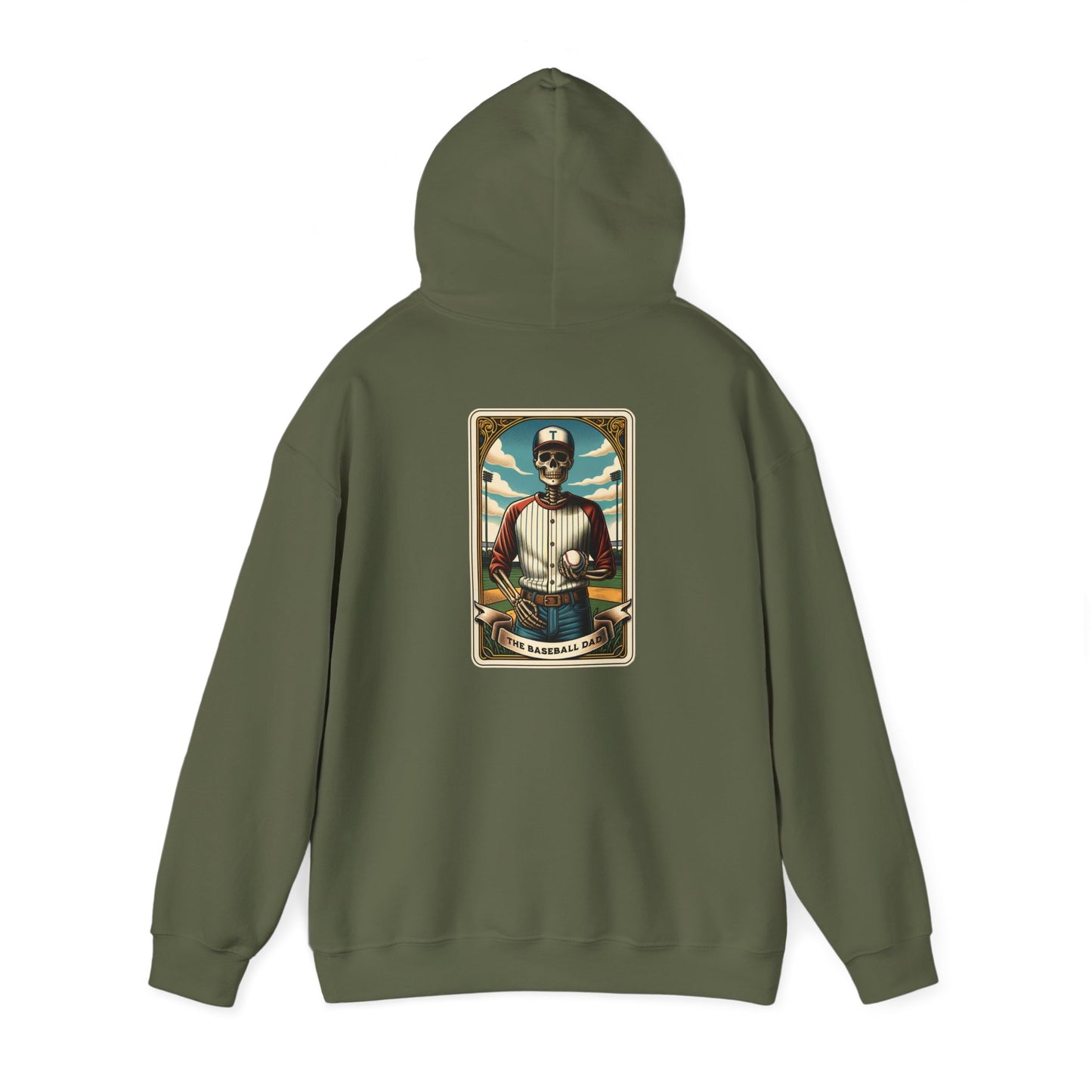 The Baseball Dad Tarot Card Unisex Heavy Blend™ Hooded Sweatshirt