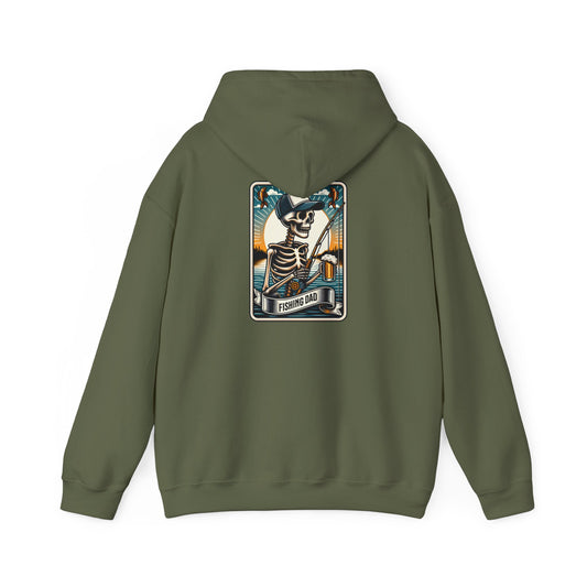 The Fishing Dad Tarot Card Unisex Heavy Blend™ Hooded Sweatshirt