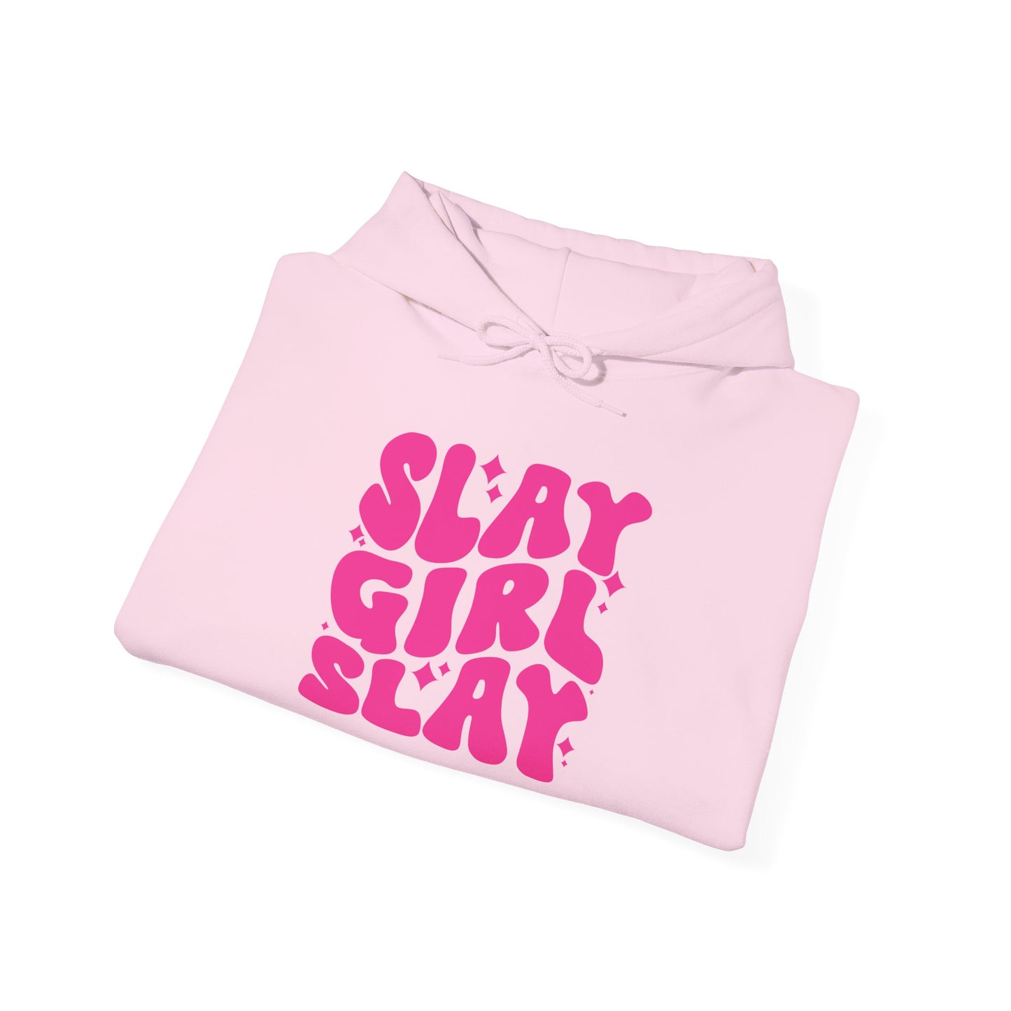 Slay Girl Slay Hoodie, Girl Empowerment Gift, Women's Activewear, Sports Hooded Sweatshirt, Feminist Apparel